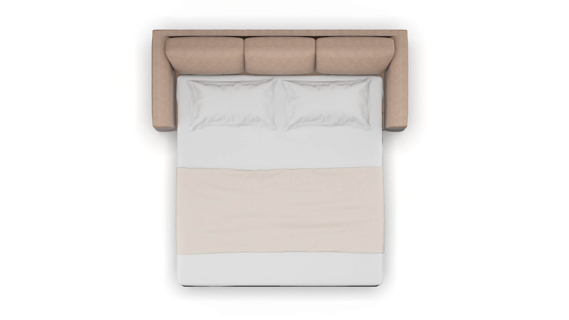 Paris Bella Pewter Sofa Sleeper Espresso legs 3