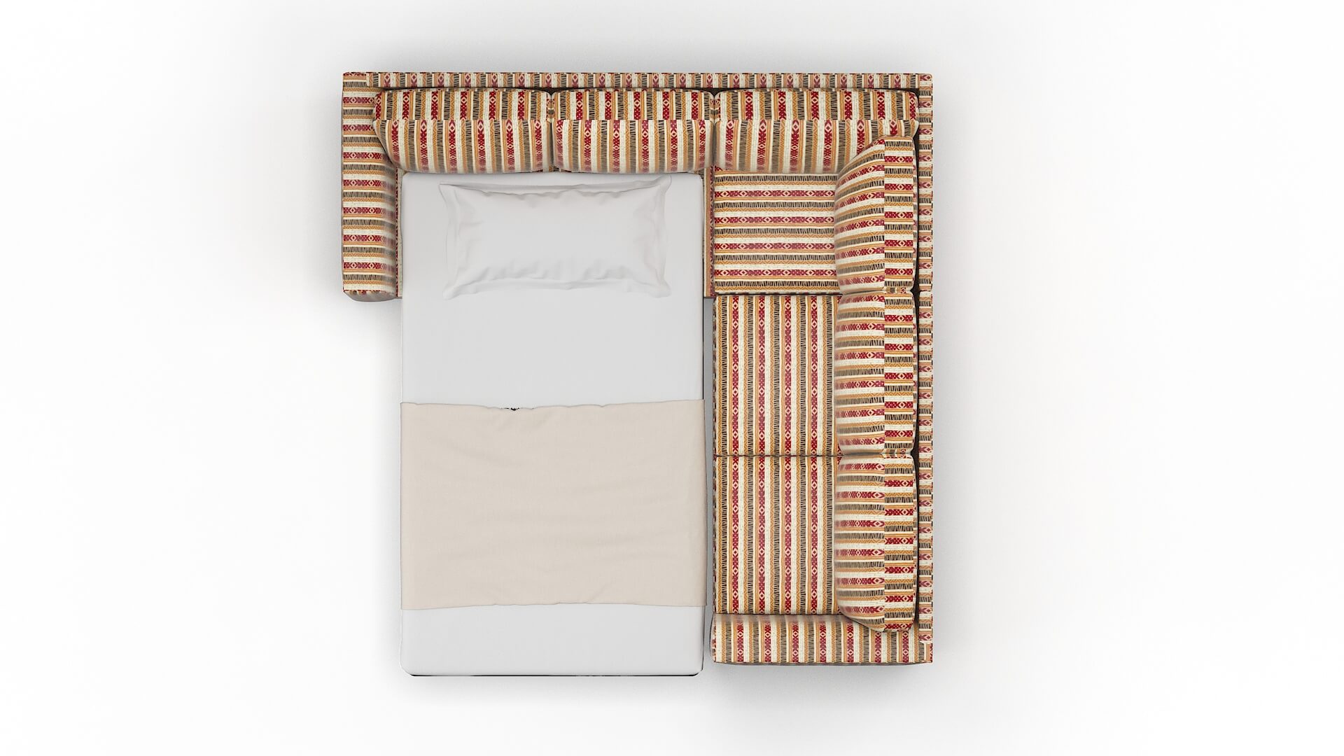 Paris Bodhi Tango Sectional Sleeper Espresso legs 3