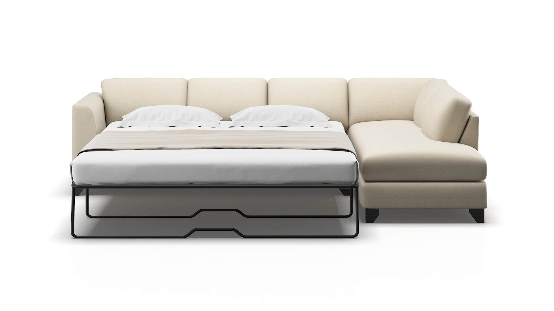 Paris Chance Sand Panel Sleeper Espresso legs 1