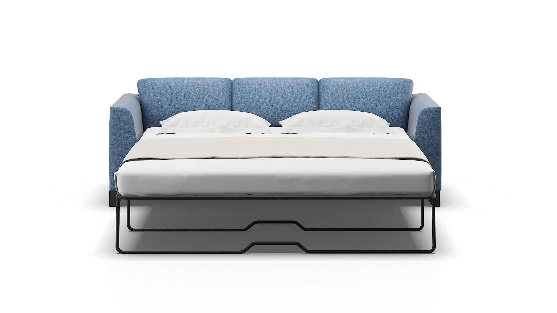 Paris Clyde Deep_ocean Sofa Sleeper Espresso legs 1