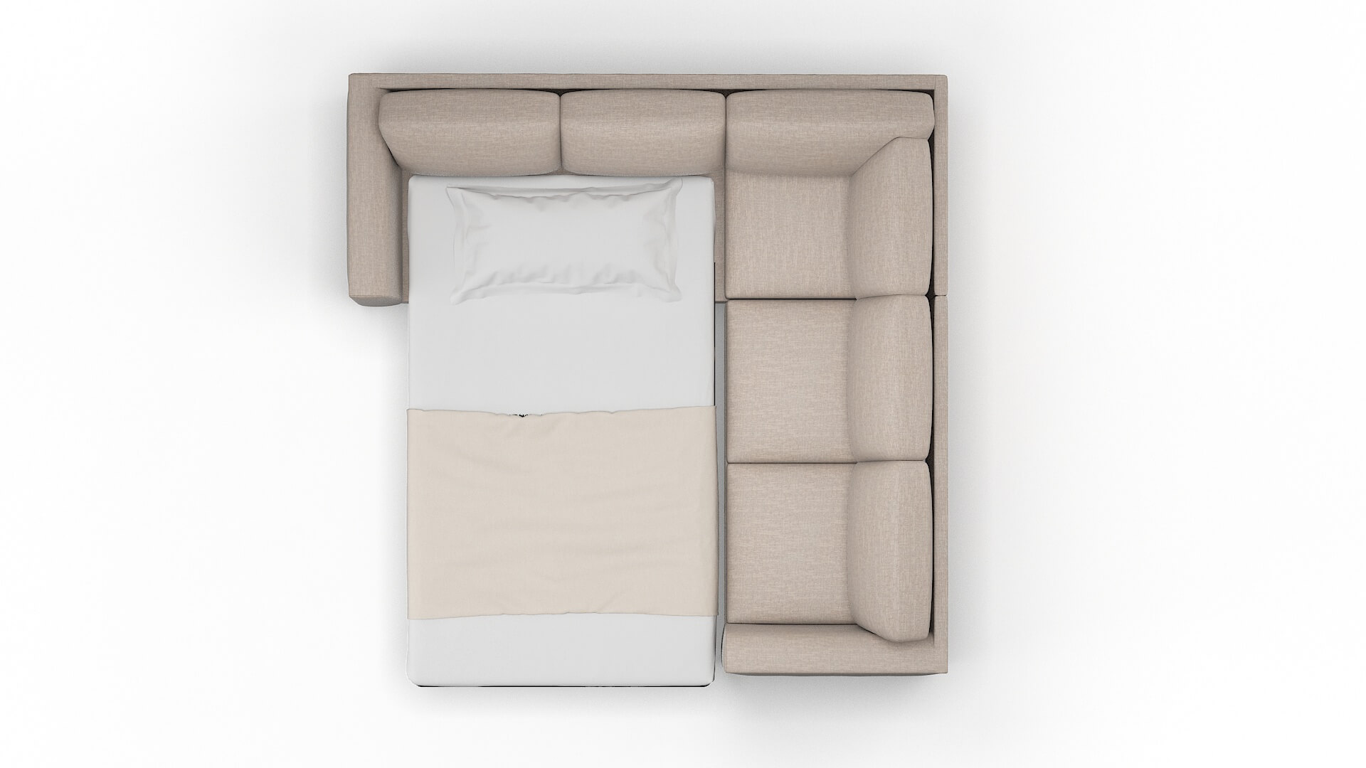 Paris Clyde Dolphin Sectional Sleeper Espresso legs 3