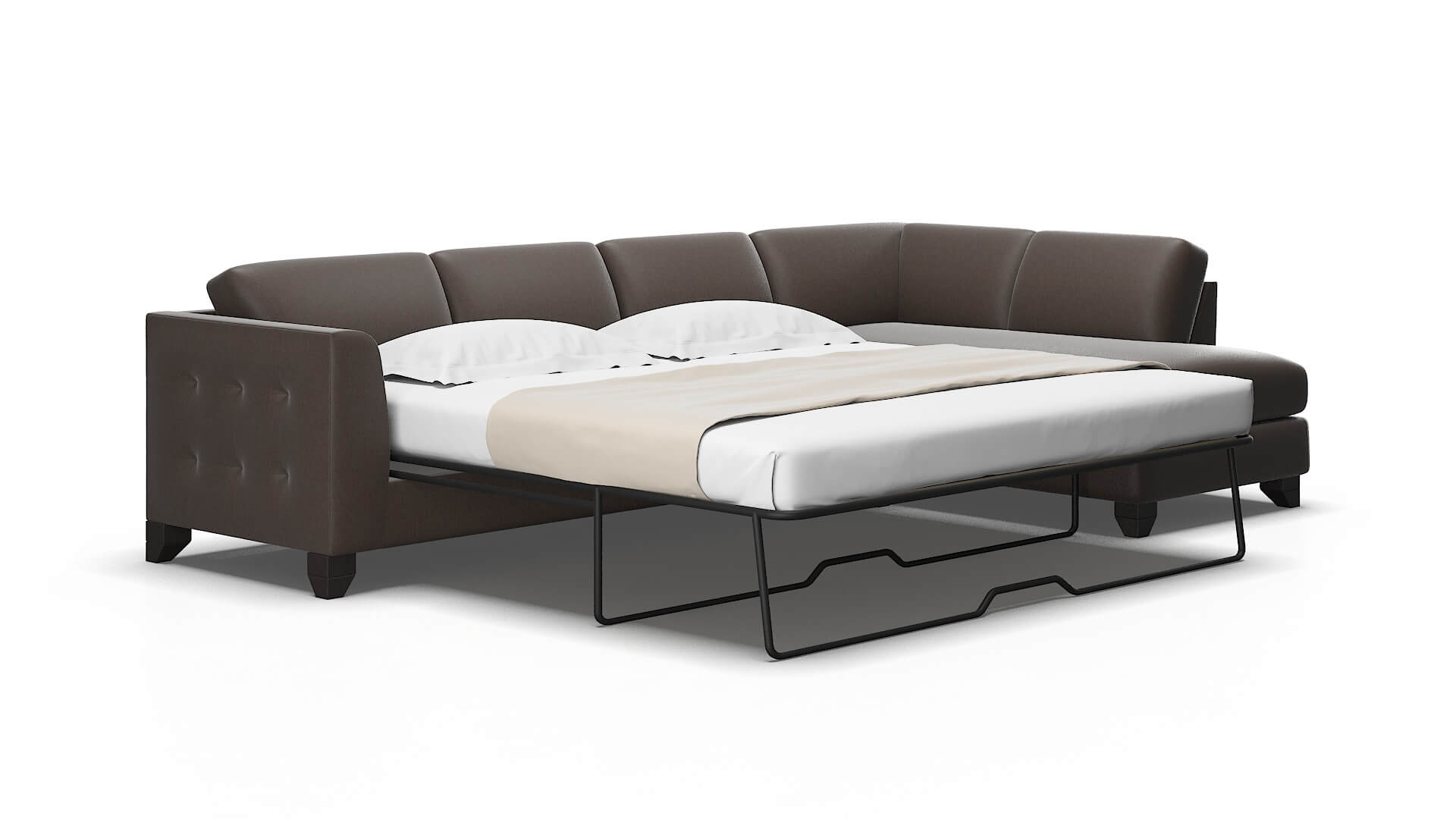 Paris Cosmo chocolate Panel sleeper Espresso Legs  2