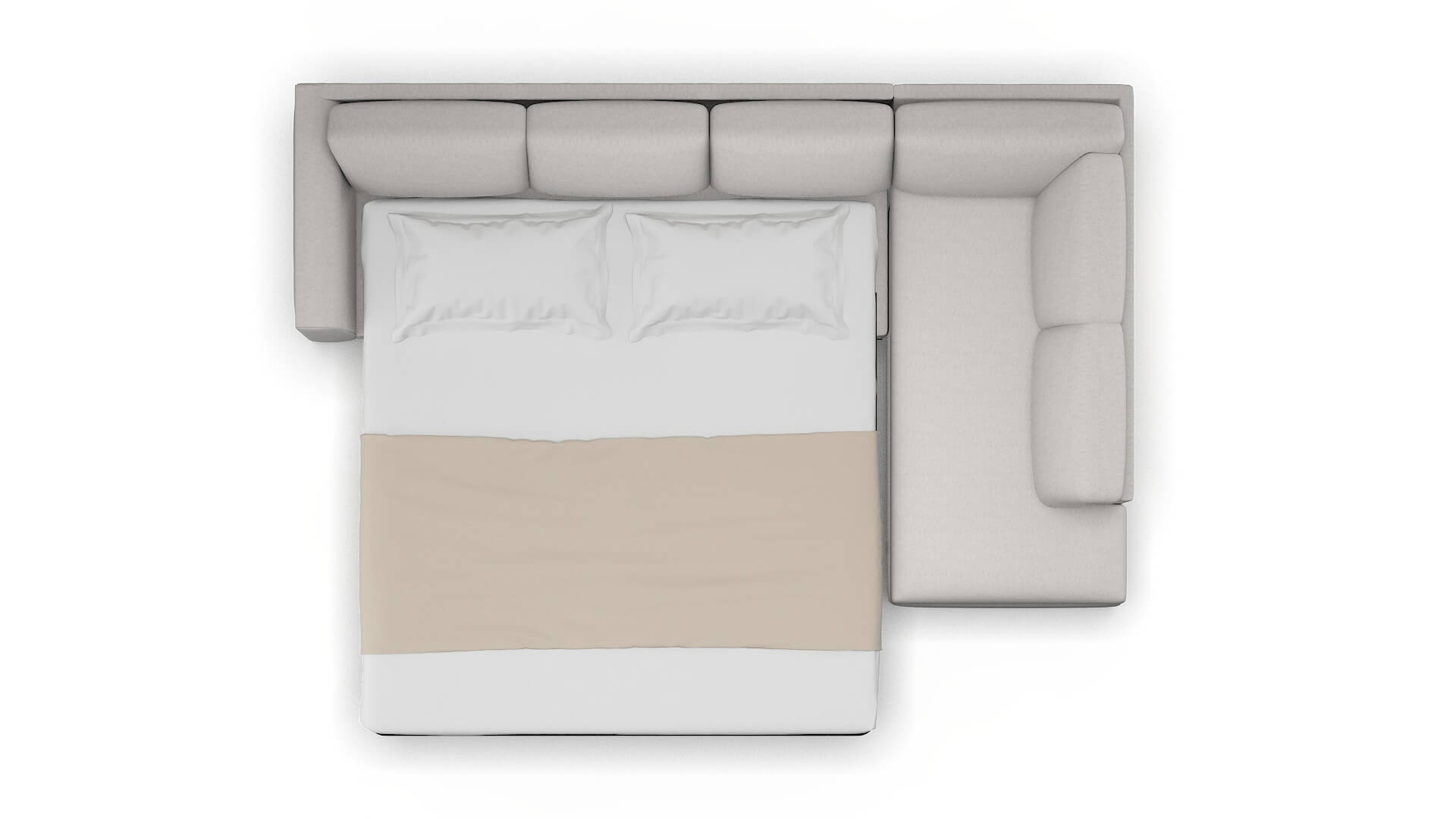 Paris Cosmo Silver Panel Sleeper Espresso legs 3