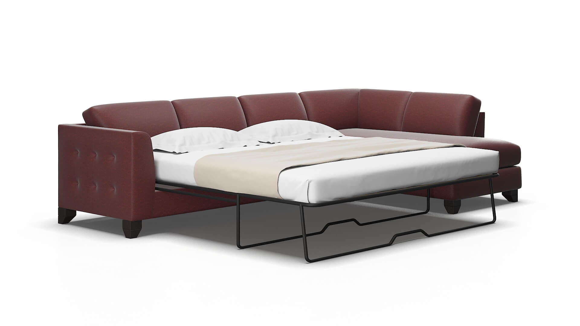 Paris Derby Berry Panel Sleeper Espresso legs 2