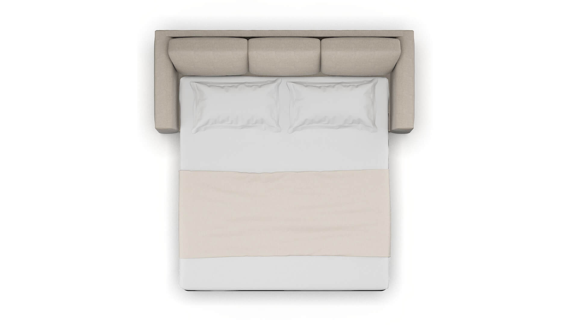 Paris Derby Linen Sofa Sleeper Espresso legs 3