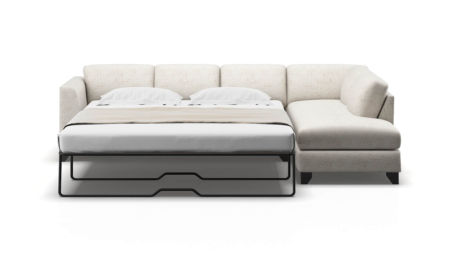 Paris Derby Taupe Panel Sleeper Espresso legs 1