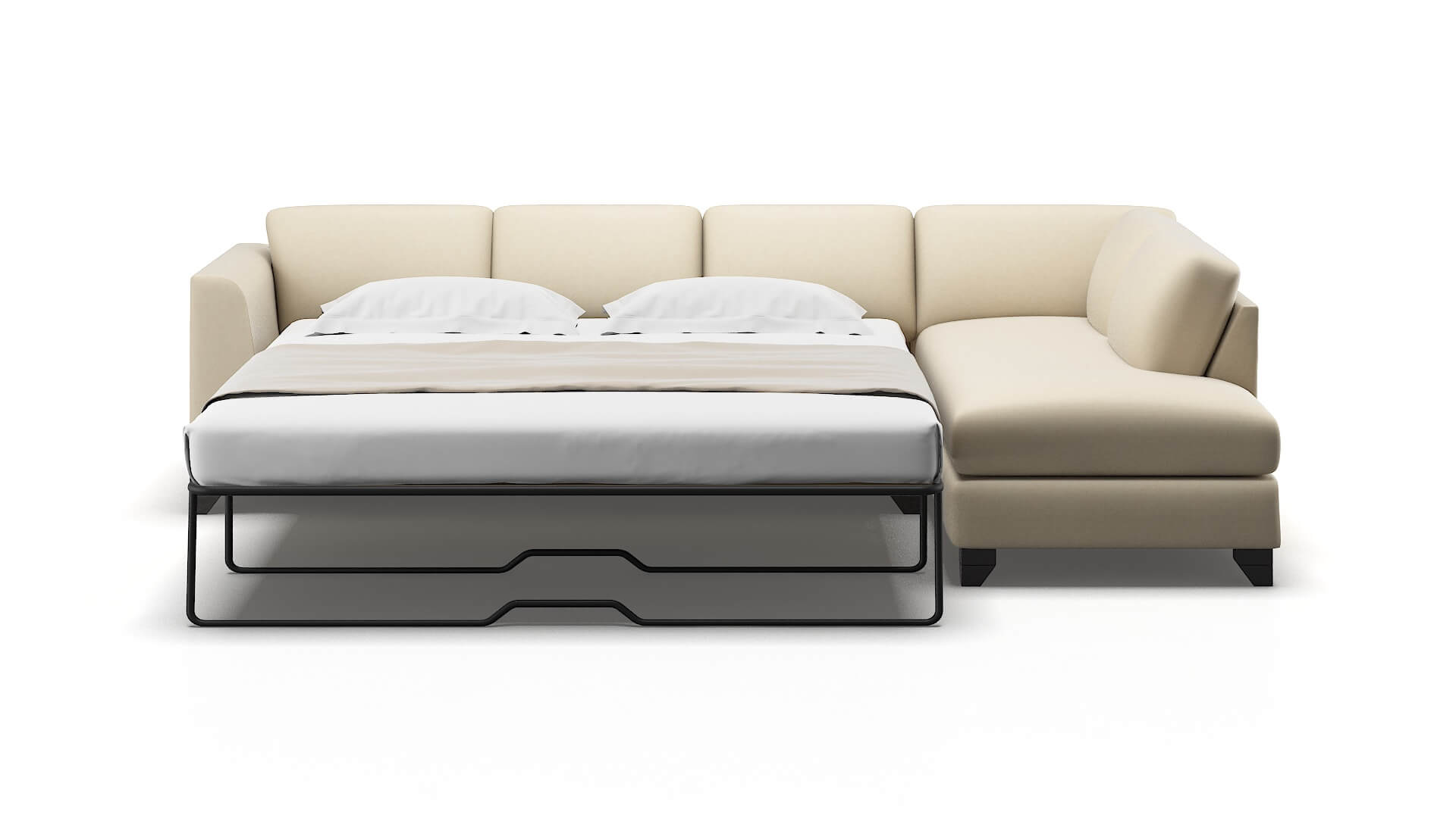 Paris Dream_d Almond Panel Sleeper Espresso legs 1