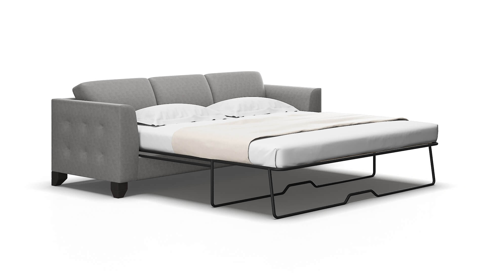 Paris Dream_d charcoal Sofa sleeper Espresso Legs  2