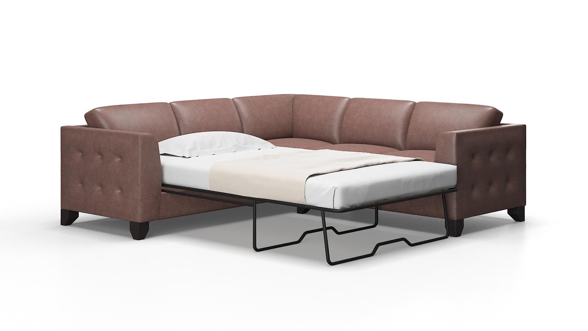 Paris Ford brown Sectional sleeper Espresso Legs  2