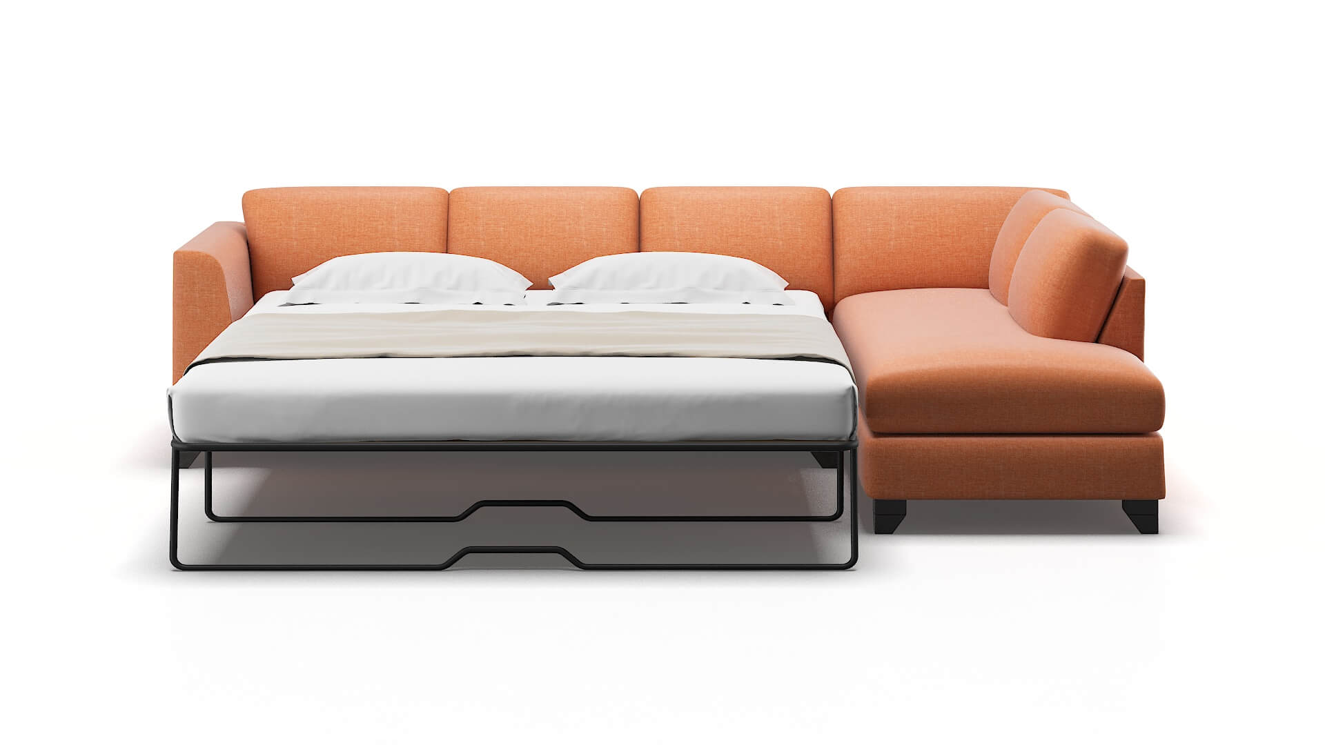 Paris Hepburn Appricot Panel Sleeper Espresso legs 1