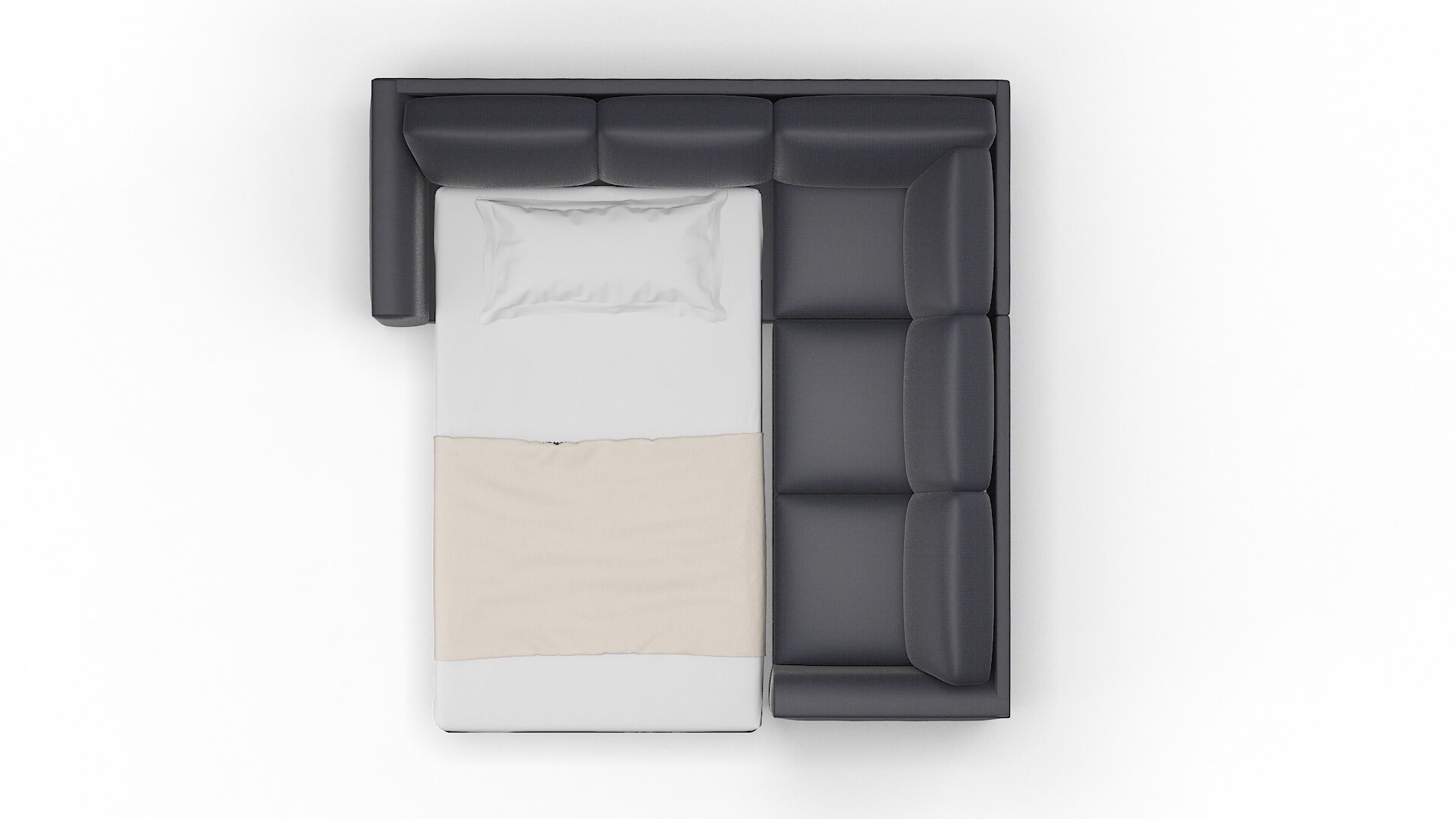 Paris Hepburn_hrp Deep_sea Sectional Sleeper Espresso legs 3