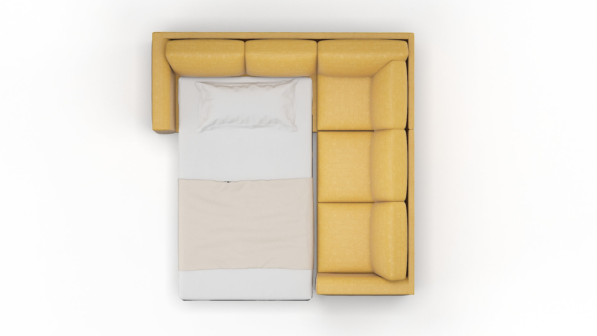 Paris Insight Citronella Sectional Sleeper Espresso legs 3