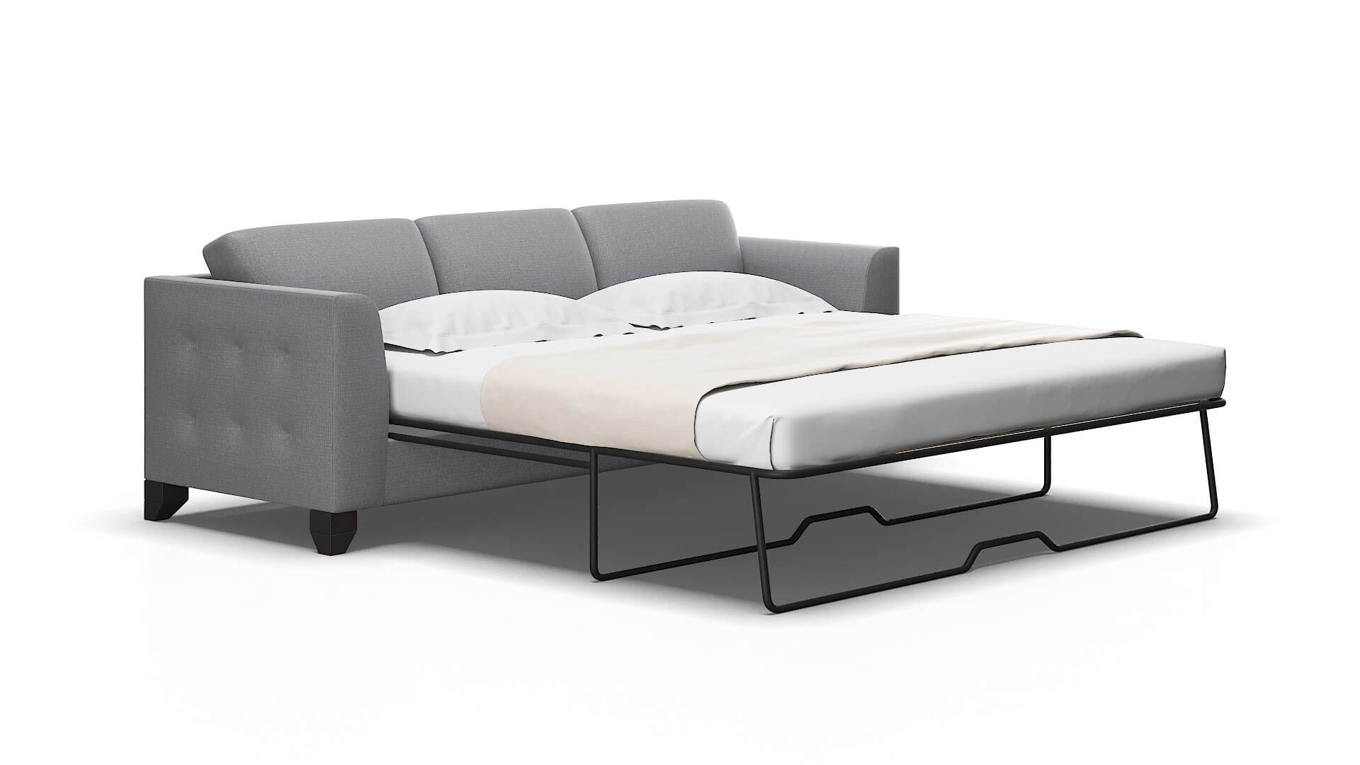 Paris Insight Denim Sofa Sleeper Espresso legs 2