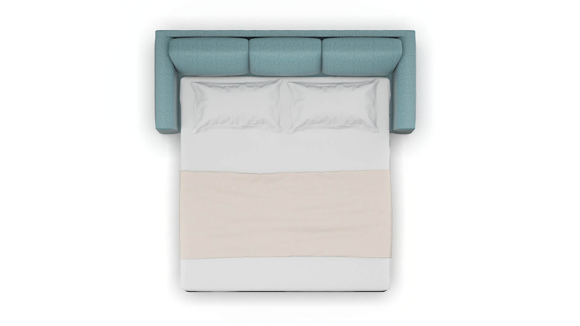 Paris Insight Peacock Sofa Sleeper Espresso legs 3