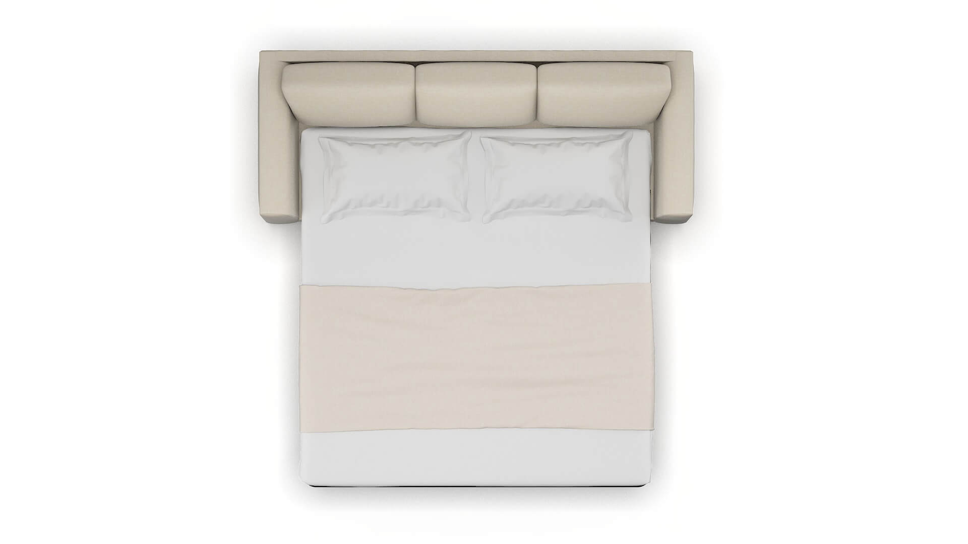 Paris Keylargo Almond Sofa Sleeper Espresso legs 3