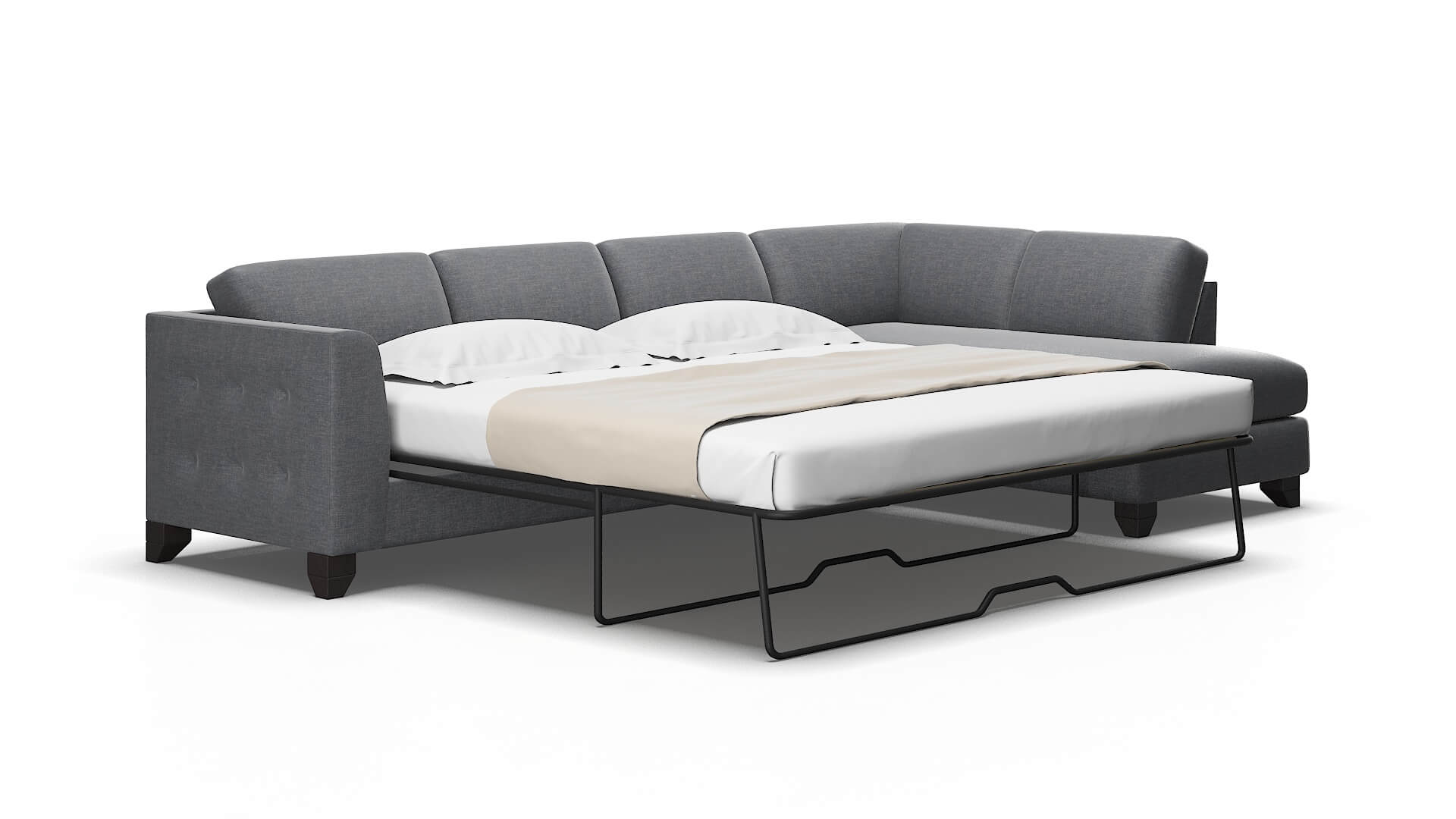 Paris Keylargo graphite Panel sleeper Espresso Legs  2