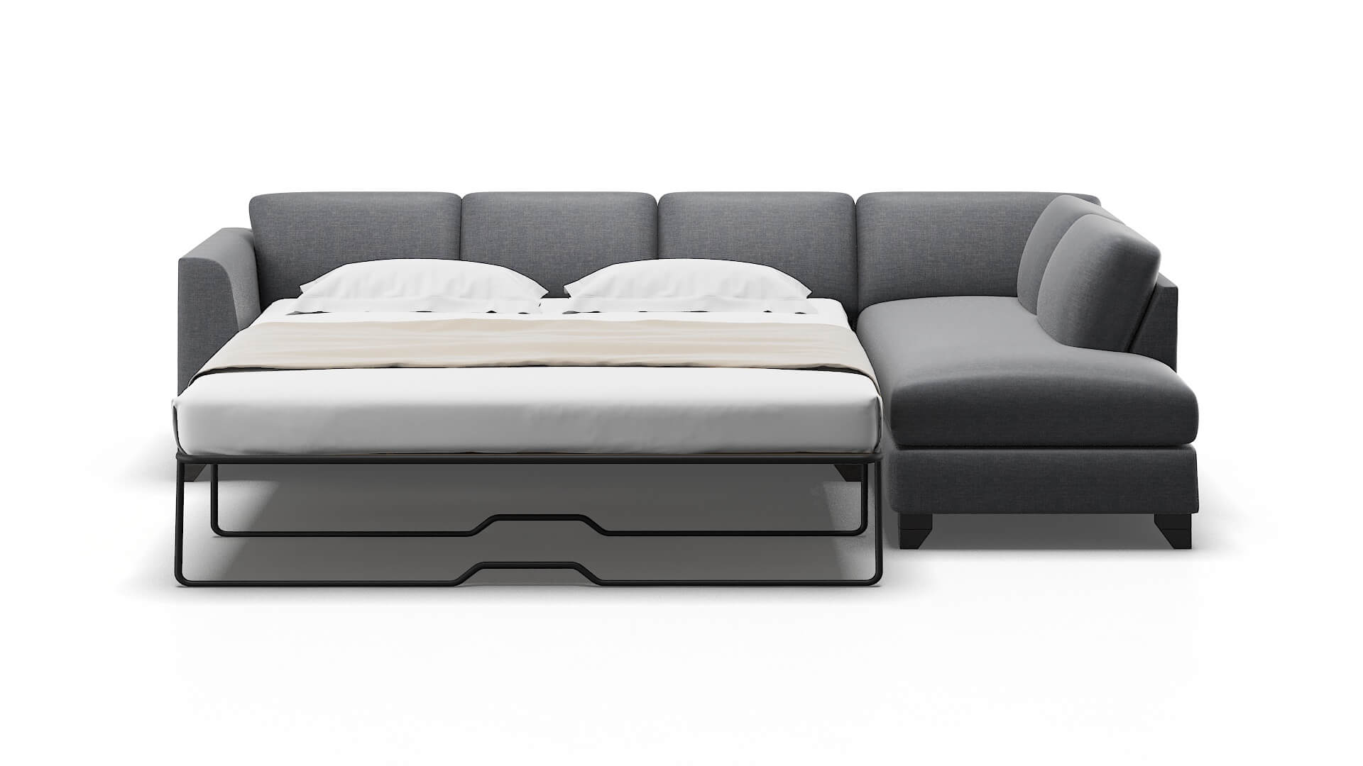 Paris Lana Onyx Panel Sleeper Espresso legs 1