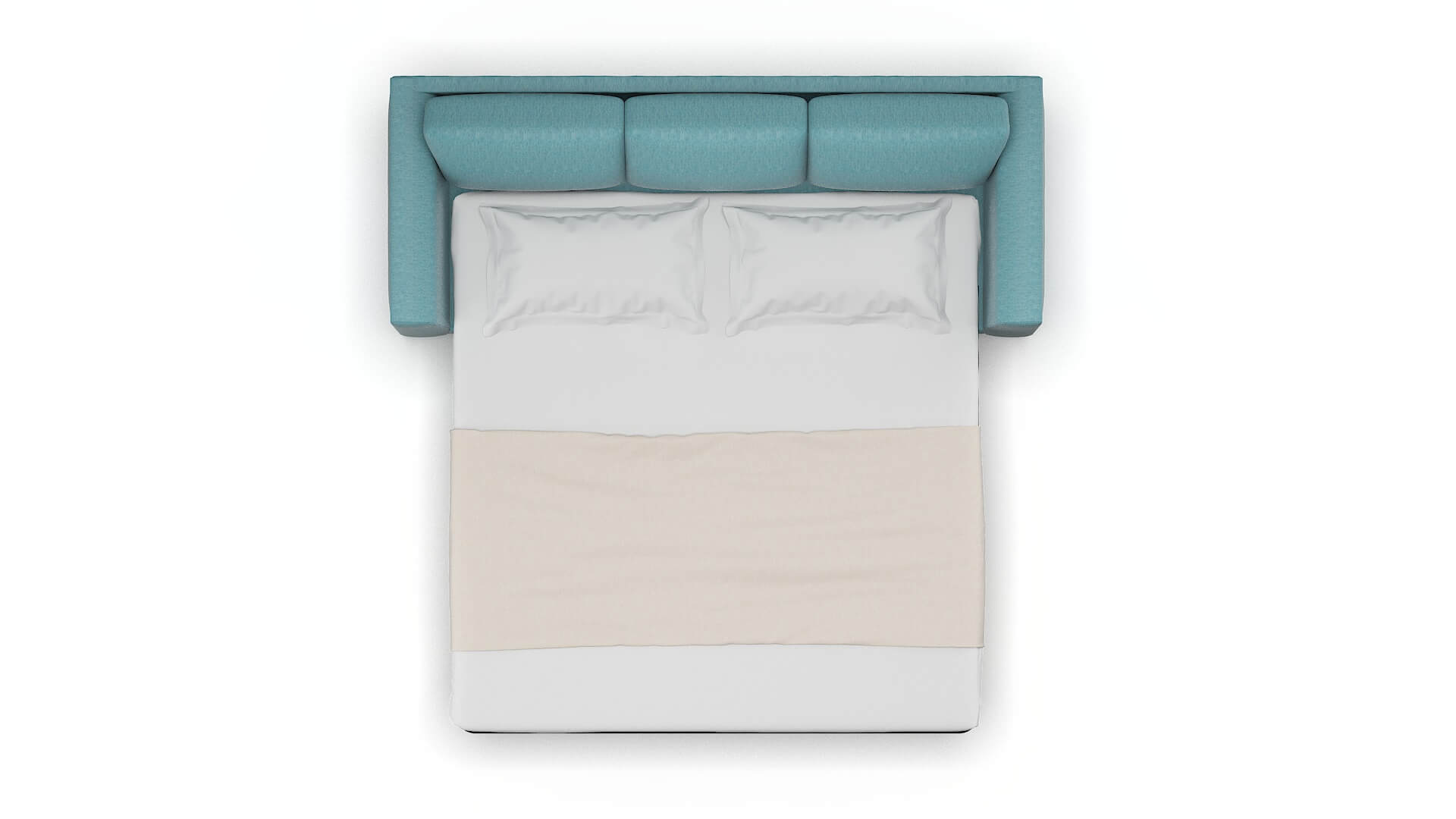 Paris Lana Peacock Sofa Sleeper Espresso legs 3