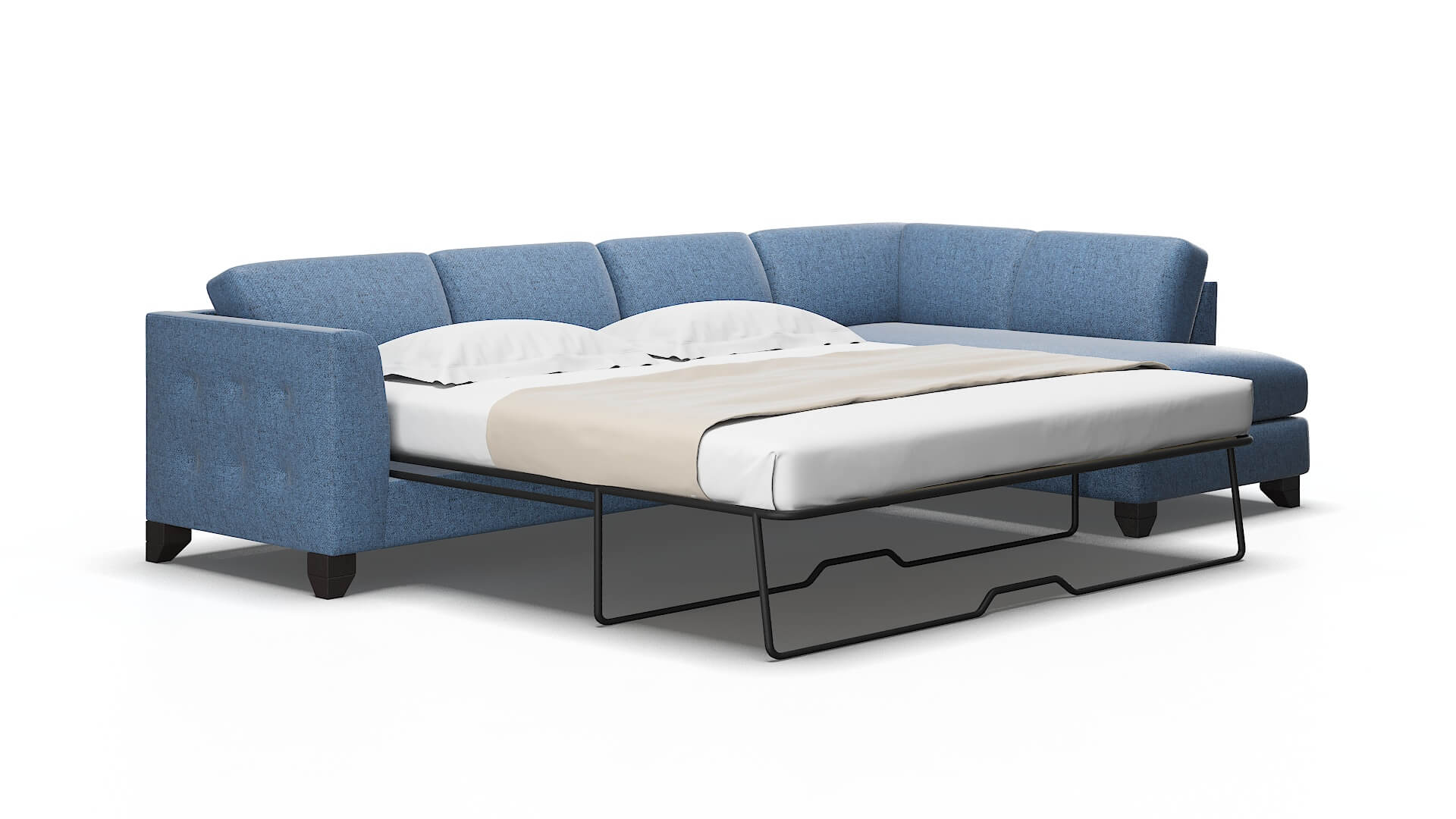 Paris Leslie Indigo Panel Sleeper Espresso legs 2