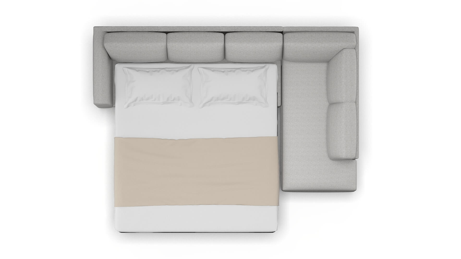 Paris Malibu Dove Panel Sleeper Espresso legs 3