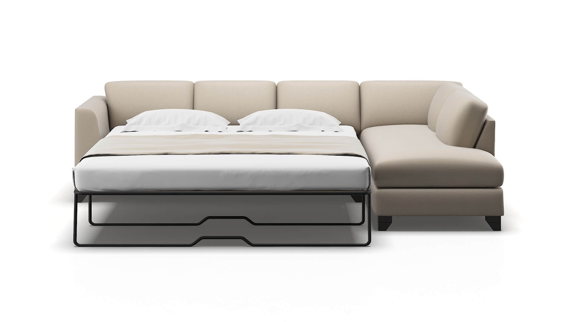 Paris Naples Almond Panel Sleeper Espresso legs 1