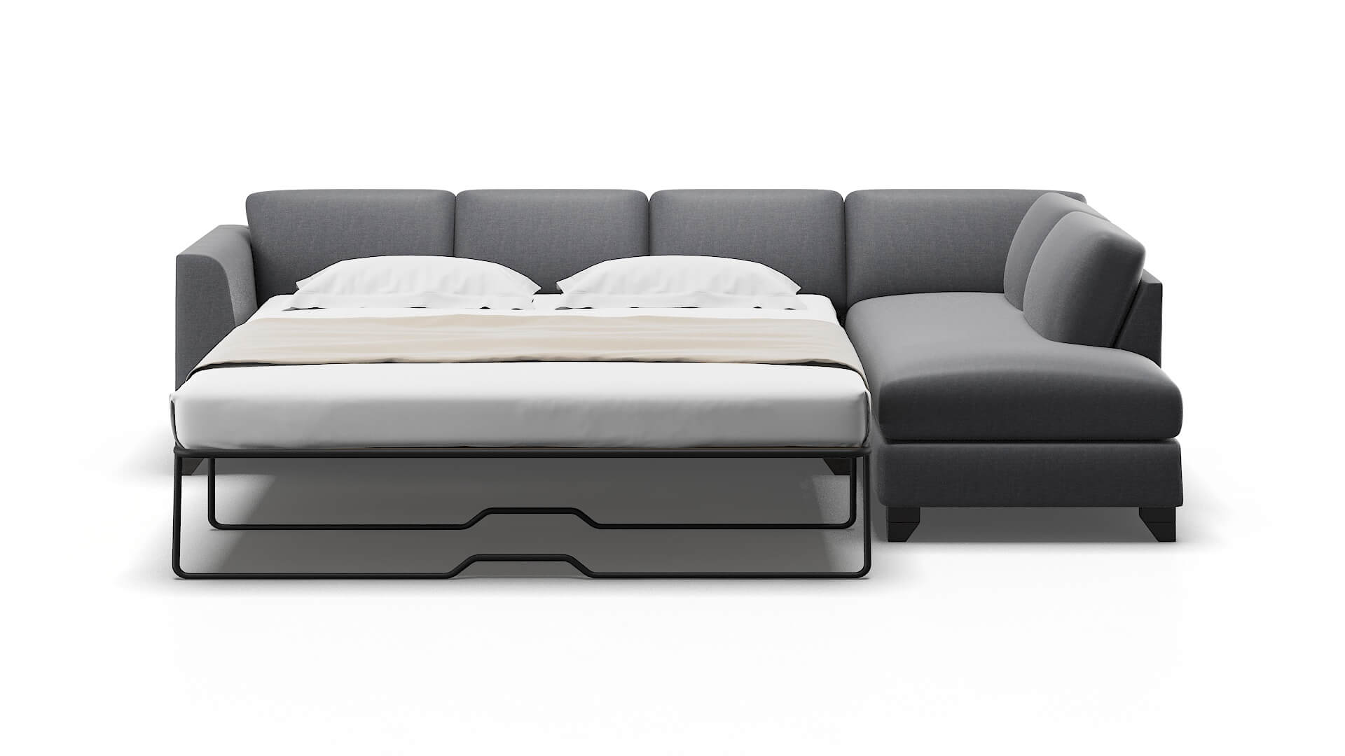 Paris Notion Graphite Panel Sleeper Espresso legs 1