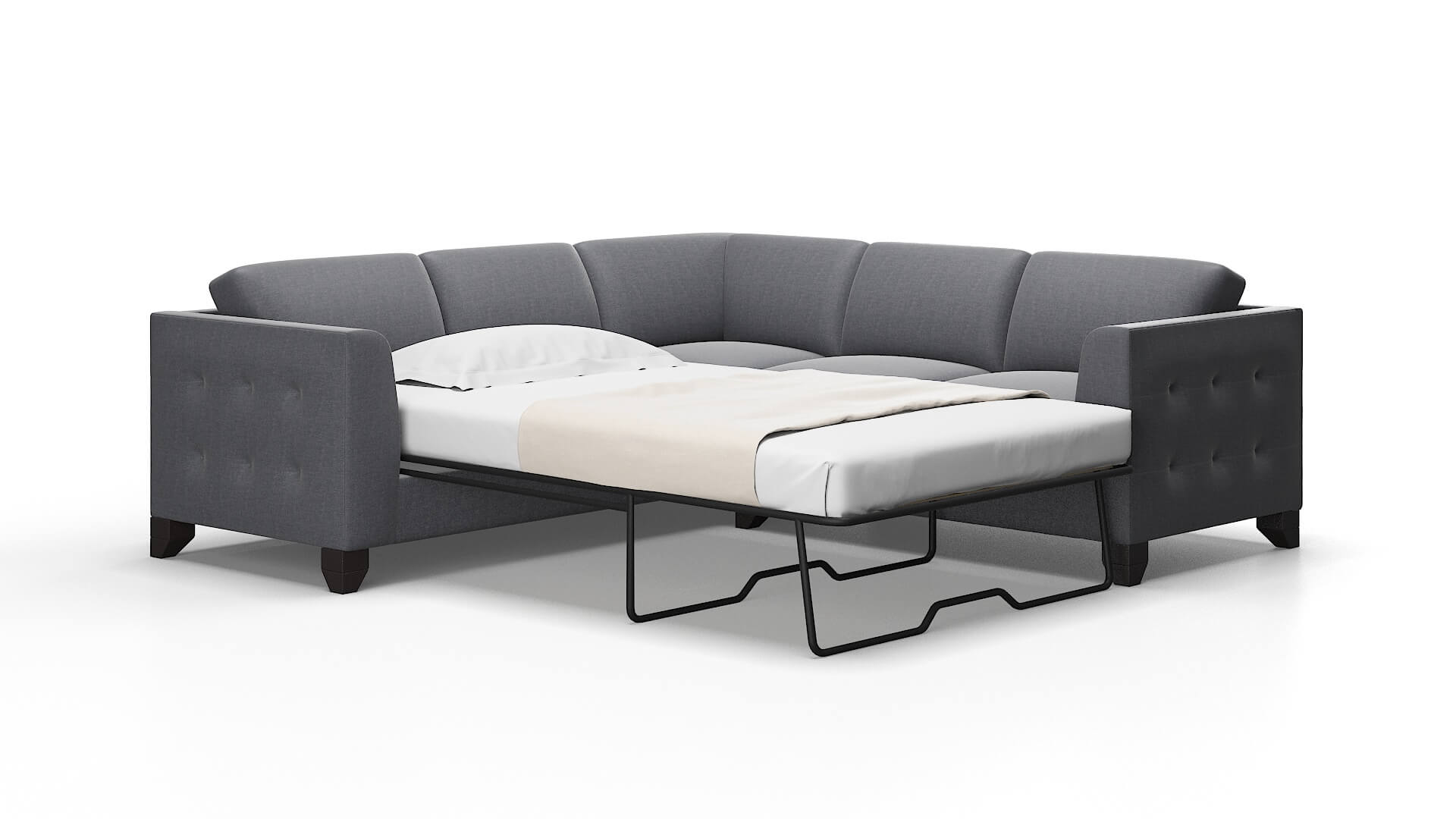 Paris Notion graphite Sectional sleeper Espresso Legs  2