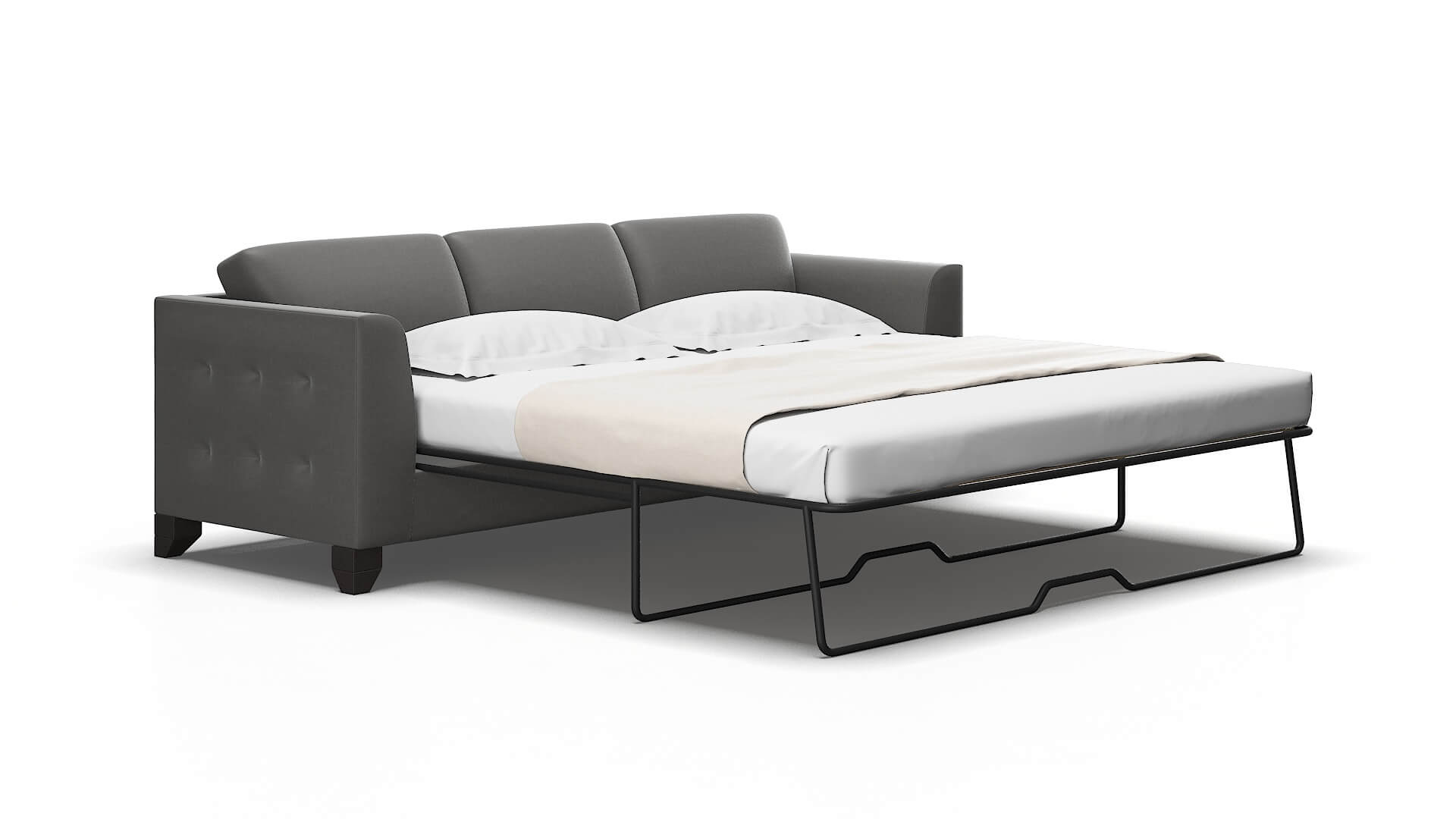 Paris Oakley charcoal Sofa sleeper Espresso Legs  2