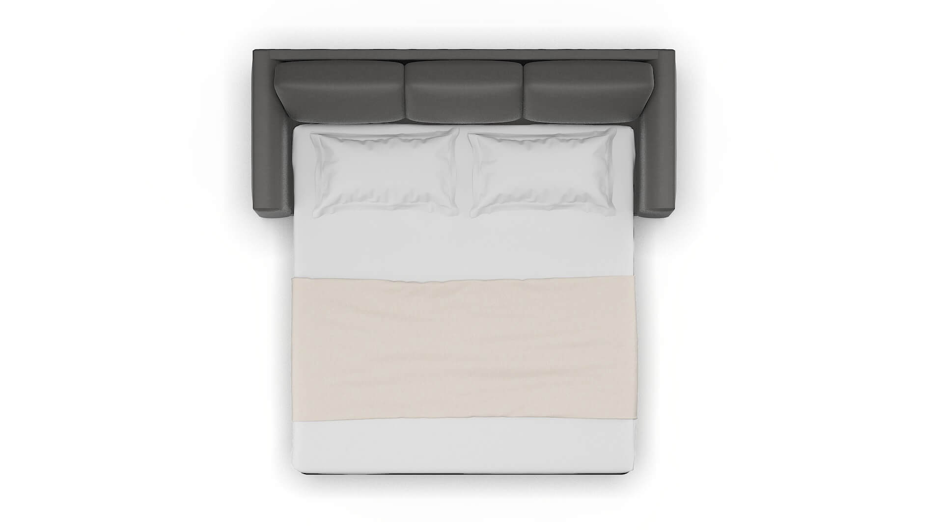 Paris Oakley Charcoal Sofa Sleeper Espresso legs 3