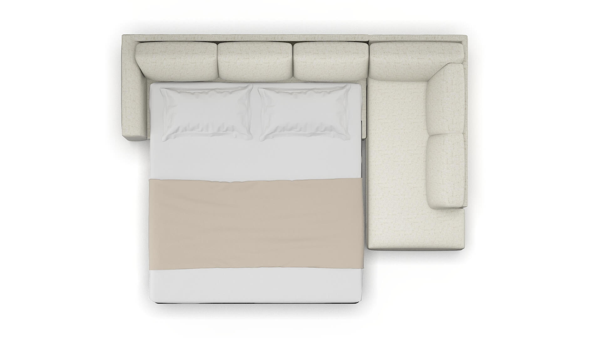 Paris Oceanside Birch Panel Sleeper Espresso legs 3