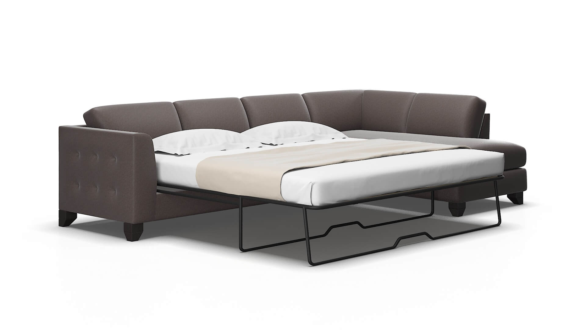 Paris Oscar chocolate Panel sleeper Espresso Legs  2