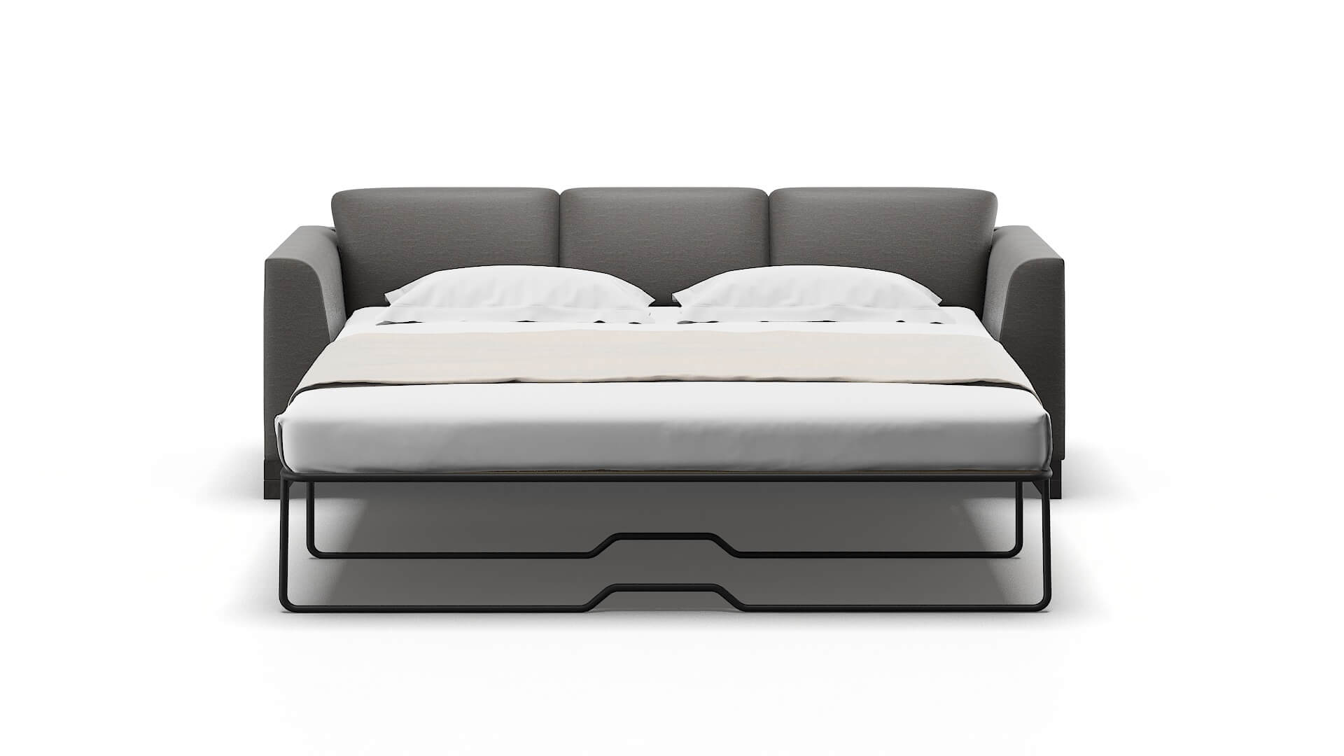 Paris Oscar Grey Sofa Sleeper Espresso legs 1