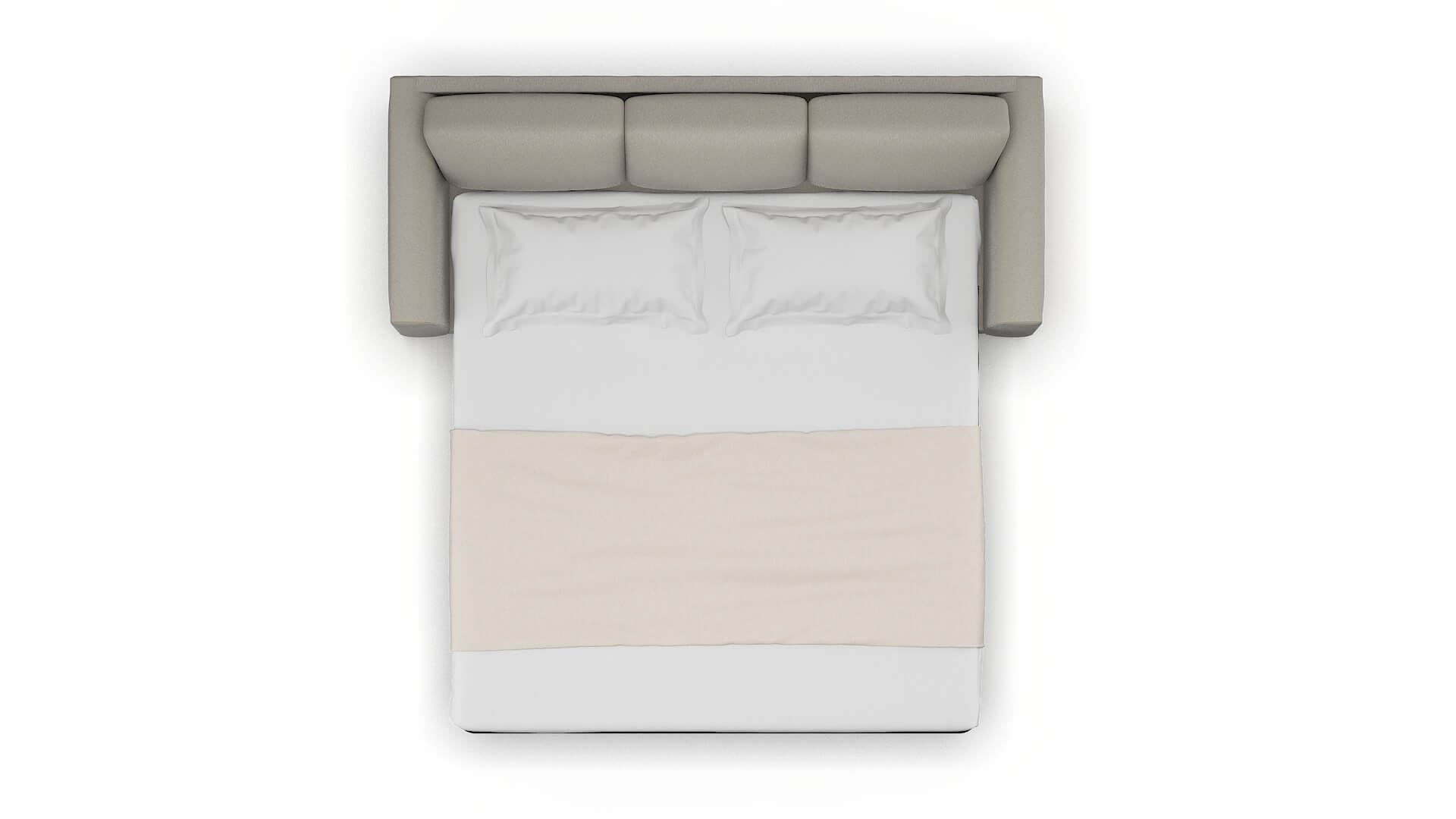 Paris Oscar Silver Sofa Sleeper Espresso legs 3