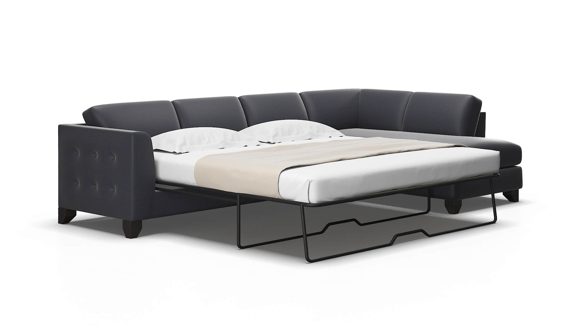 Paris Parker Midnight Panel Sleeper espresso legs 2