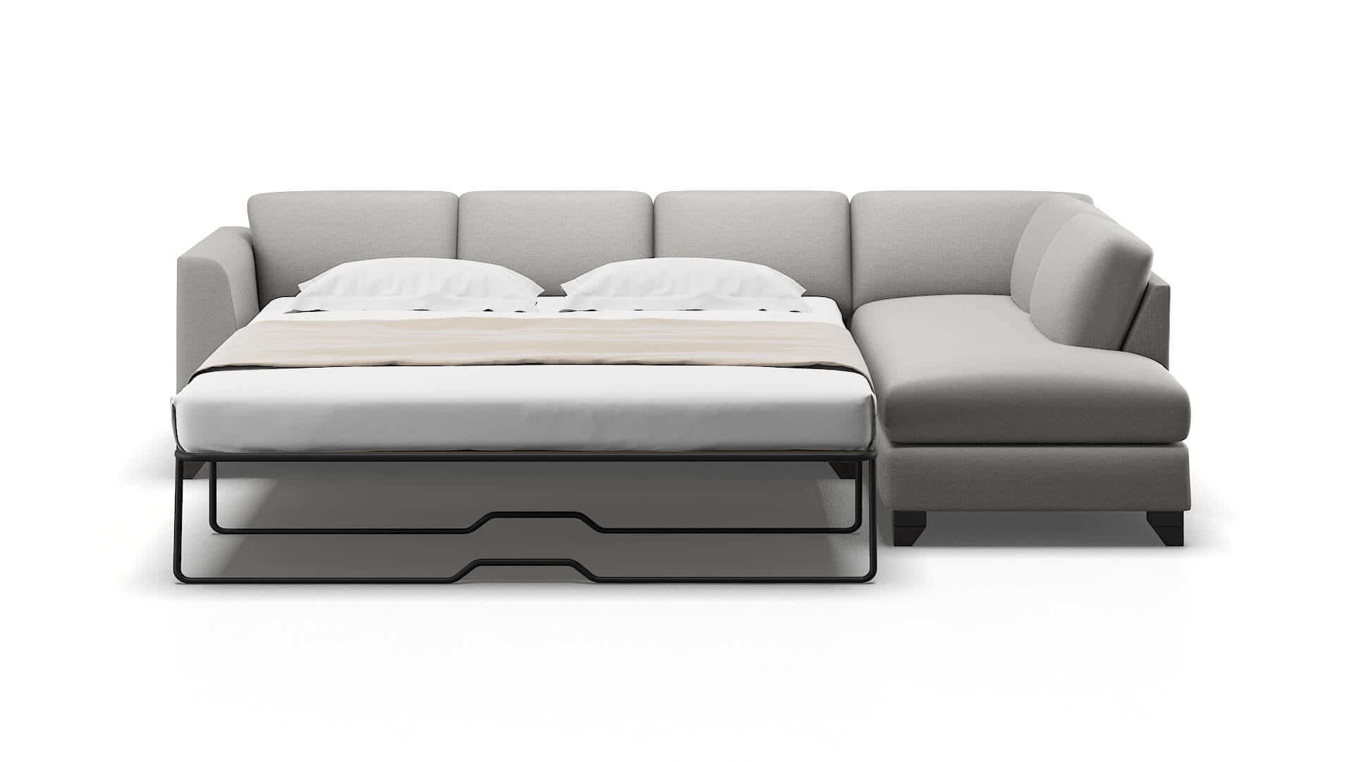 Paris Parker Silver Panel Sleeper Espresso legs 1