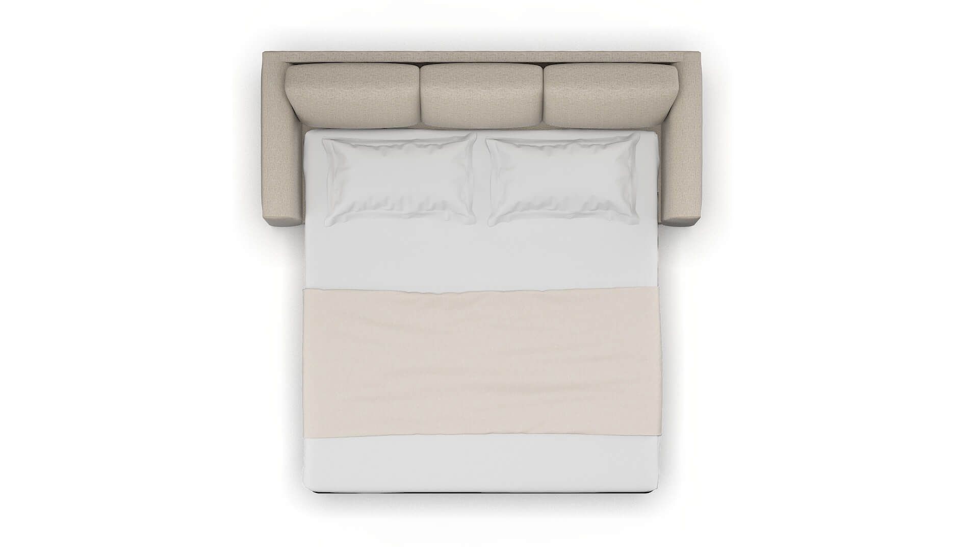 Paris Parker Wheat Sofa Sleeper Espresso legs 3