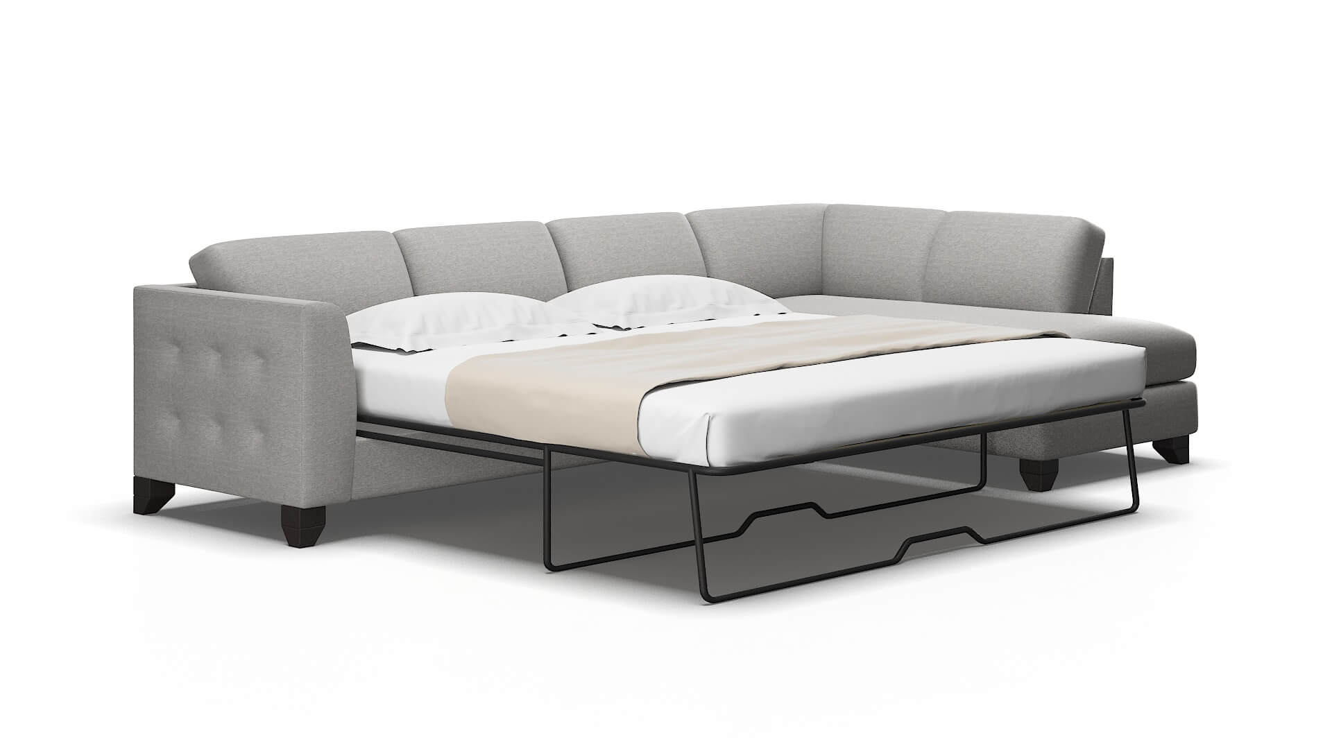 Paris Phoenix Smoke Panel Sleeper Espresso legs 2