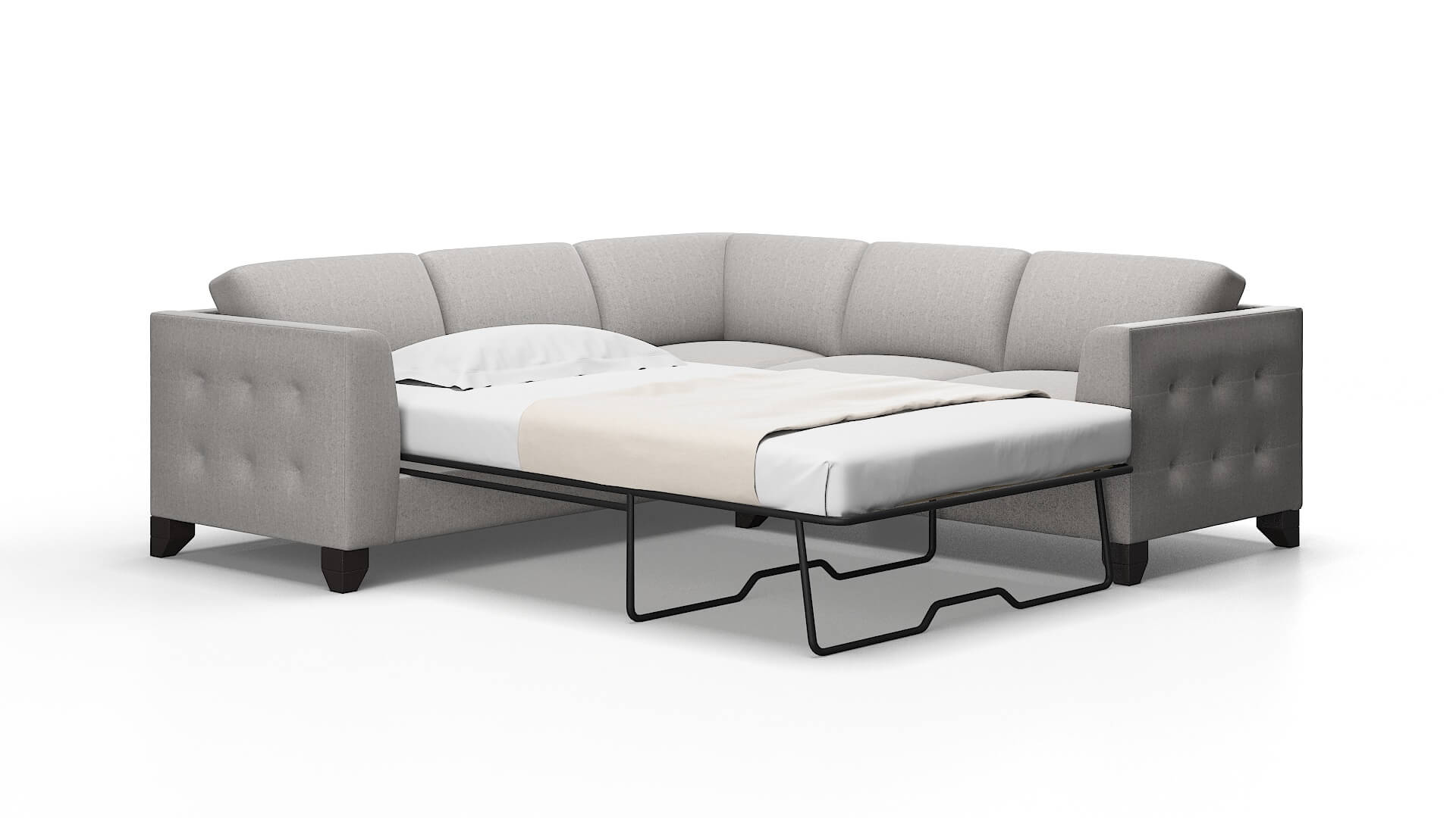 Paris Prime ash Sectional sleeper Espresso Legs  2