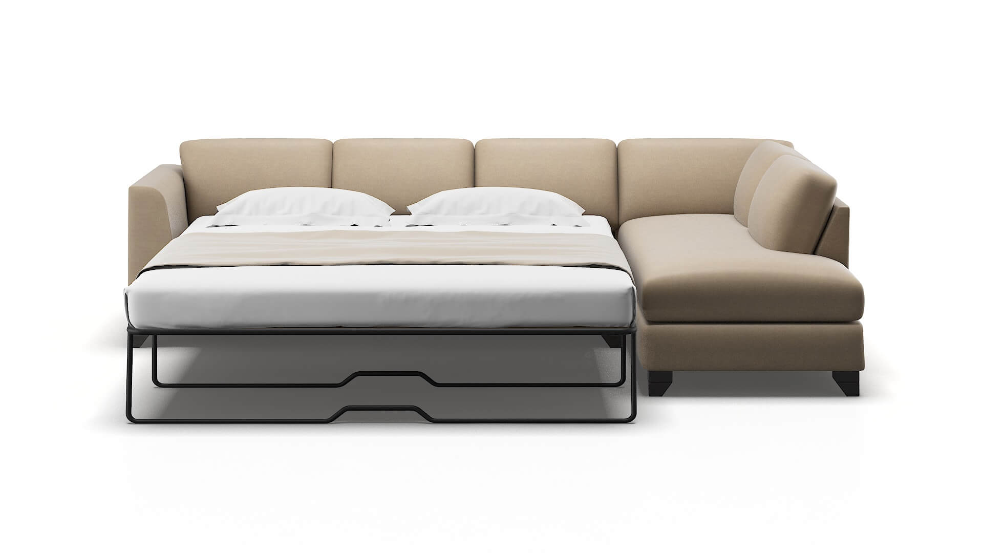 Paris Rocket Cappuccino Panel Sleeper Espresso legs 1