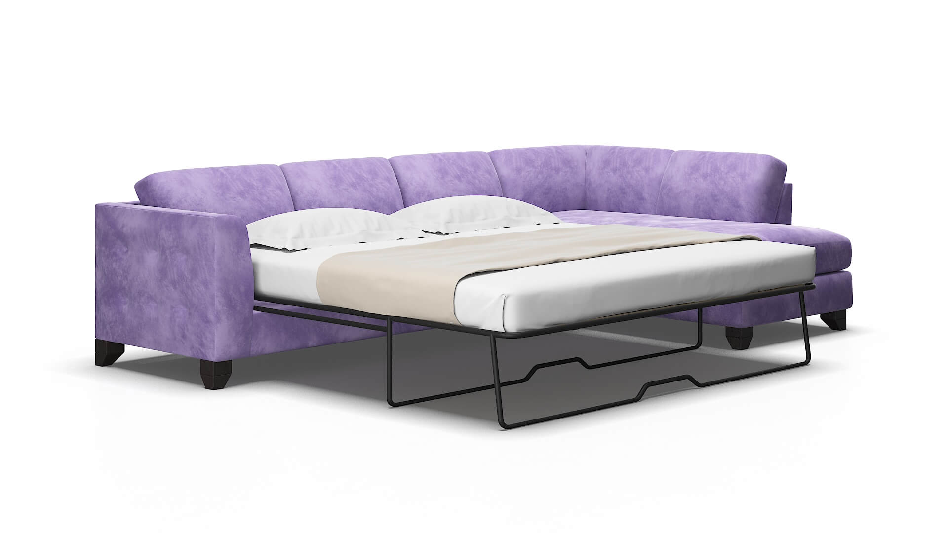 Paris Royale lavender Panel sleeper Espresso Legs  2