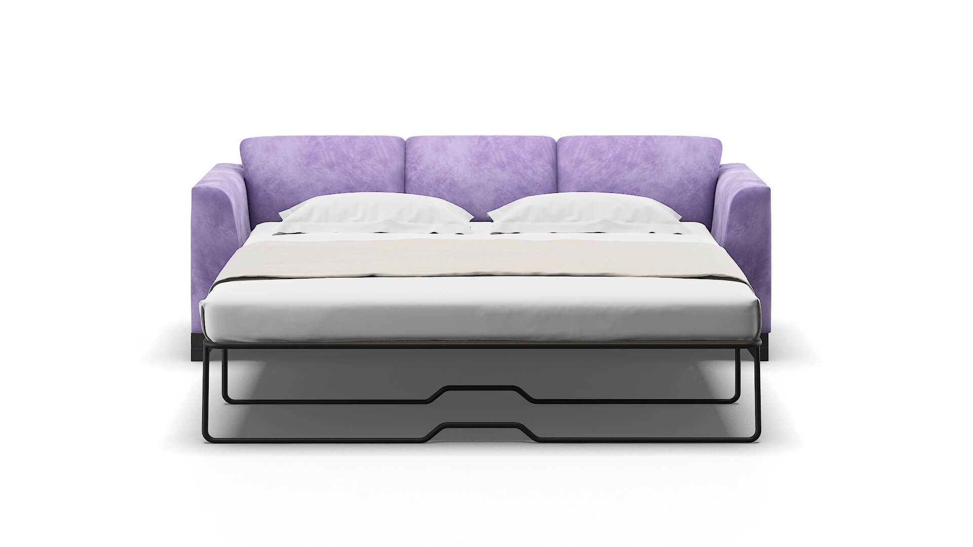 Paris Royale Lavender Sofa Sleeper Espresso legs 1
