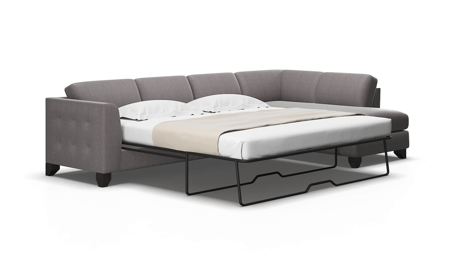 Paris Sasha Granite Panel Sleeper Espresso legs 2