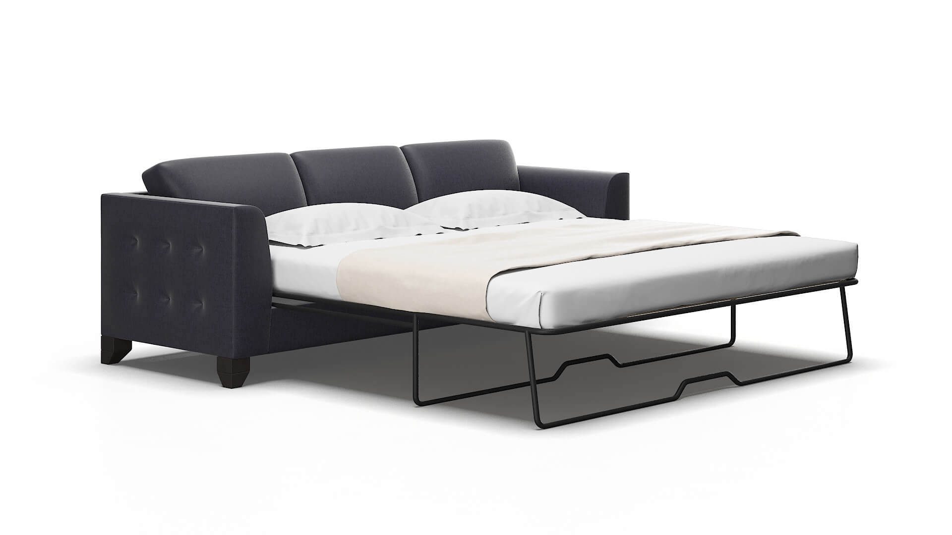 Paris Sasha navy Sofa sleeper Espresso Legs  2
