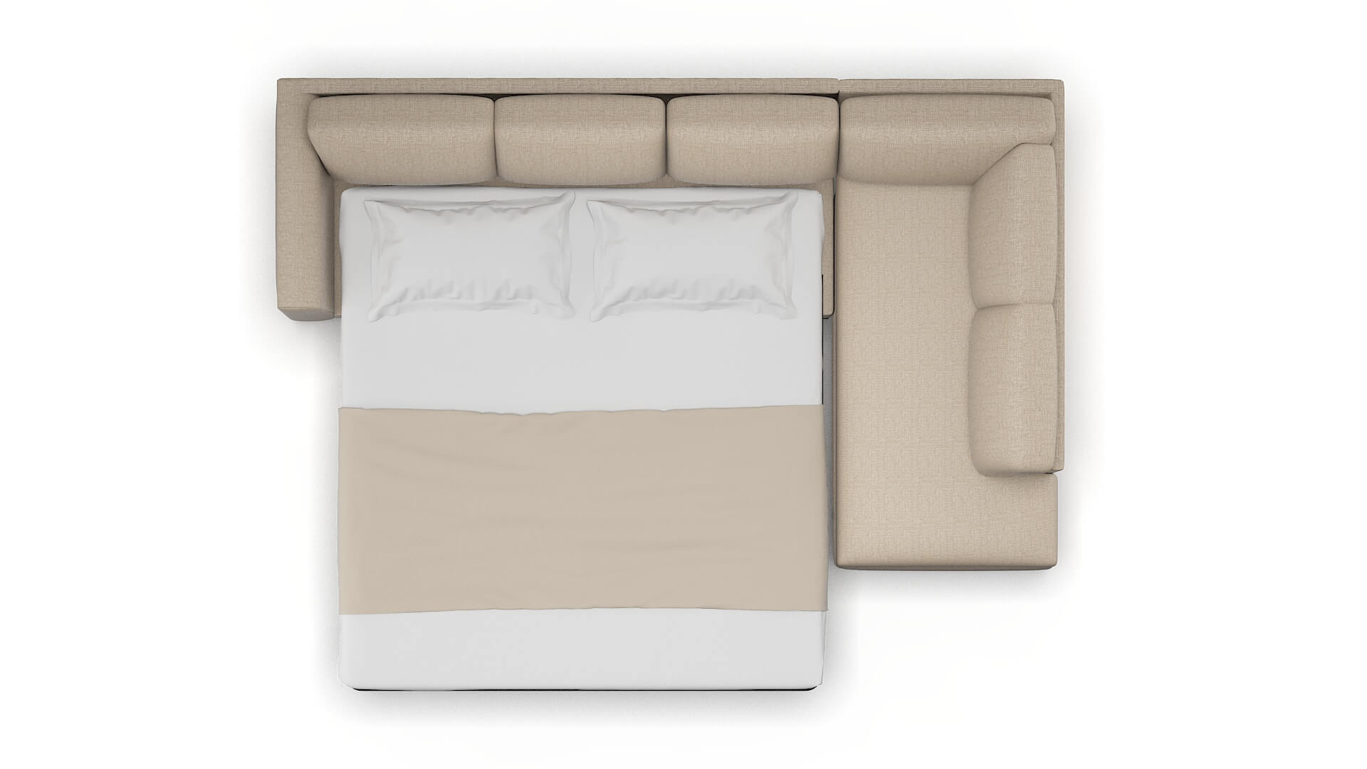 Paris Sosoftness 74 Panel Sleeper Espresso legs 3