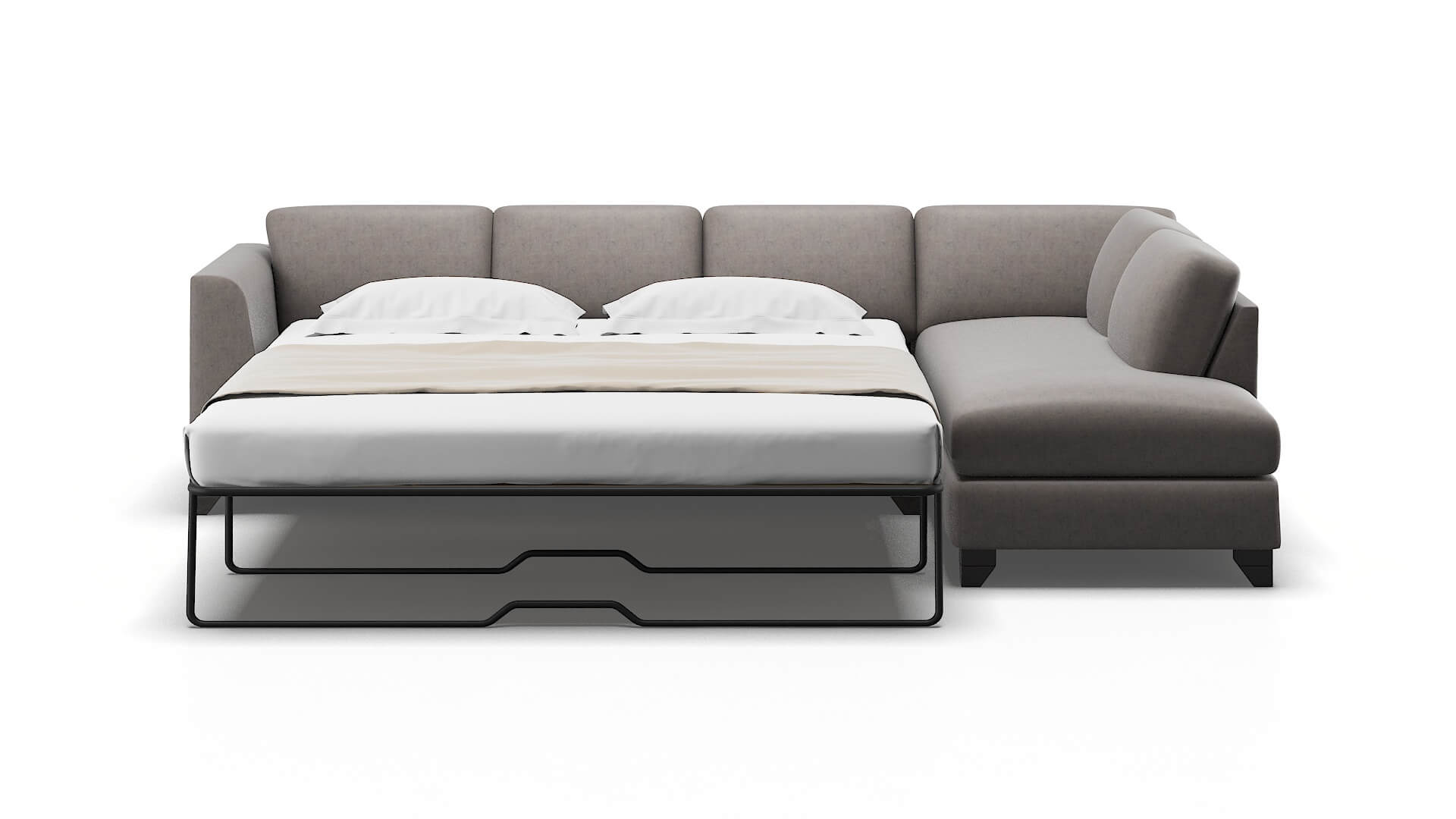 Paris Suave Slate Panel Sleeper Espresso legs 1