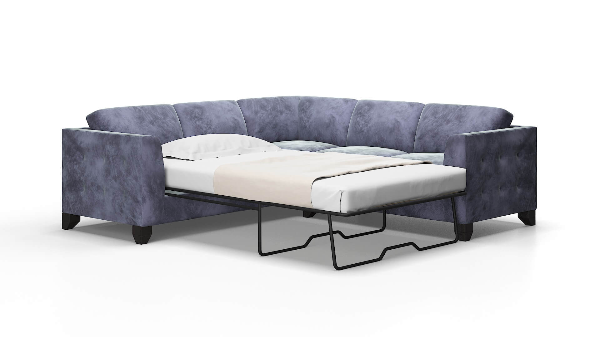 Paris Terrain dusk Sectional sleeper Espresso Legs  2
