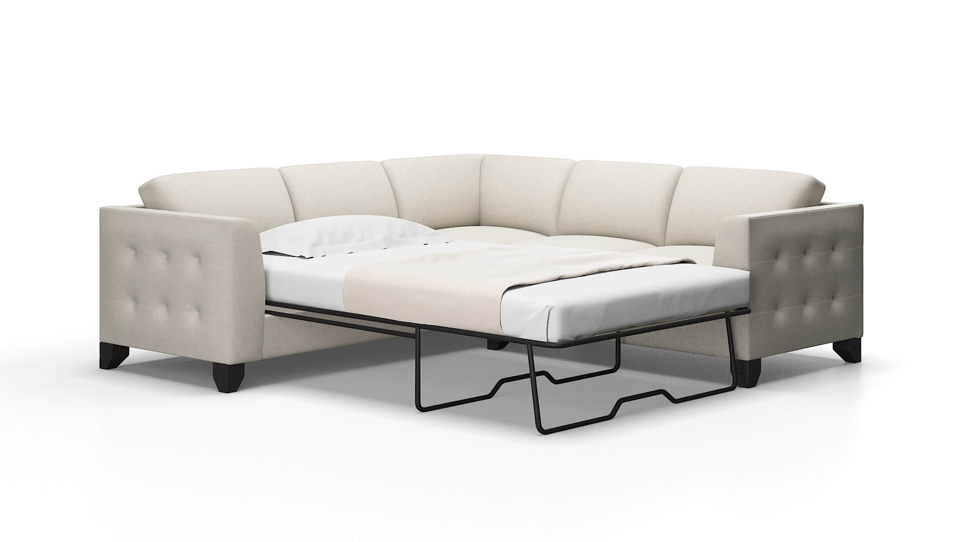 Paris Terrain natural Sectional sleeper Espresso Legs  2