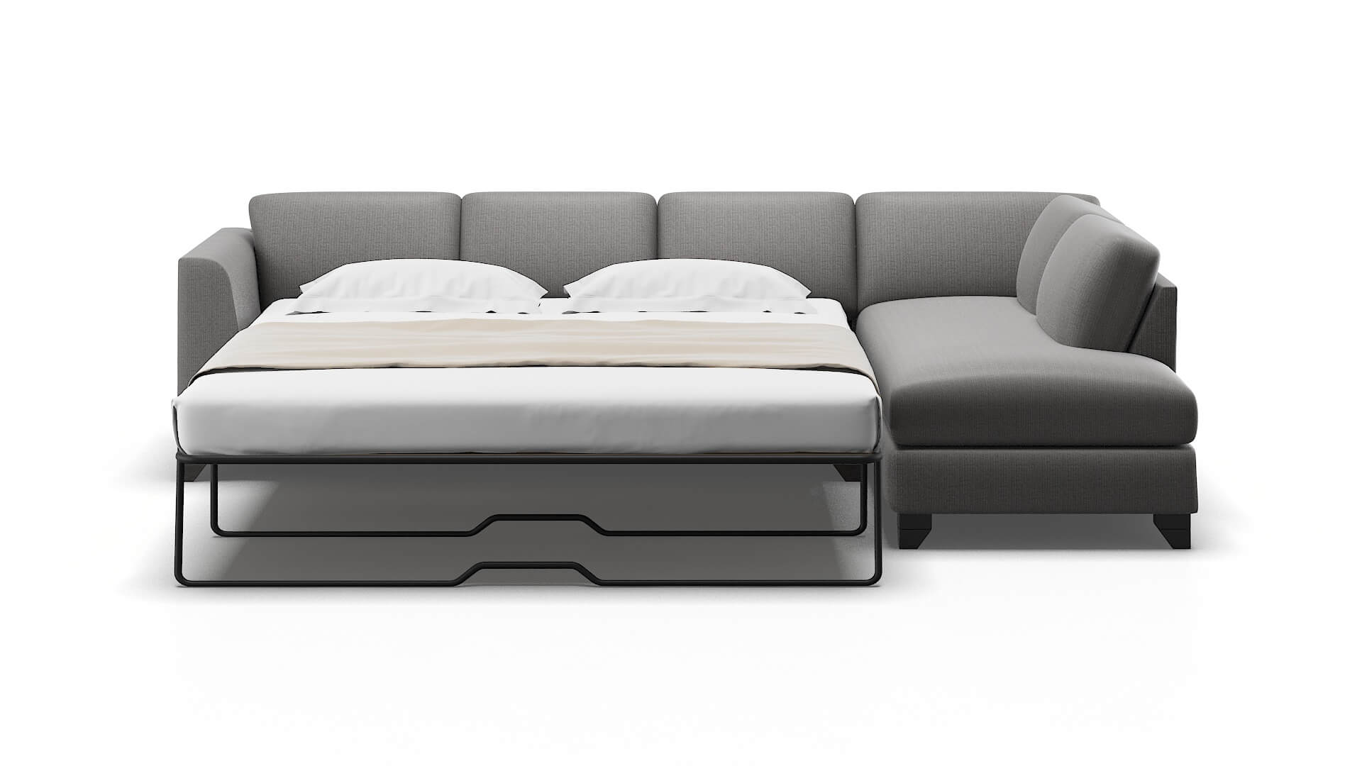 Paris Terrain Oatmeal Panel Sleeper Espresso legs 1