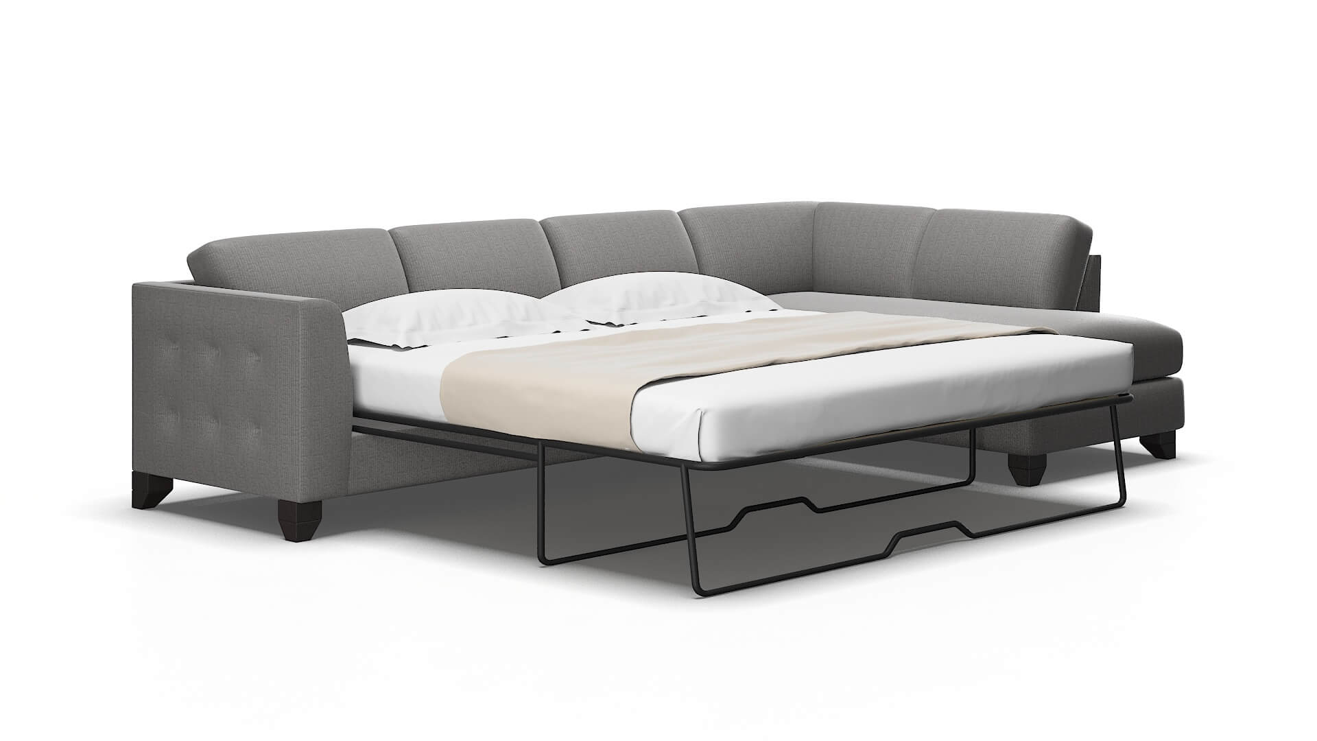 Paris Terrain oatmeal Panel sleeper Espresso Legs  2