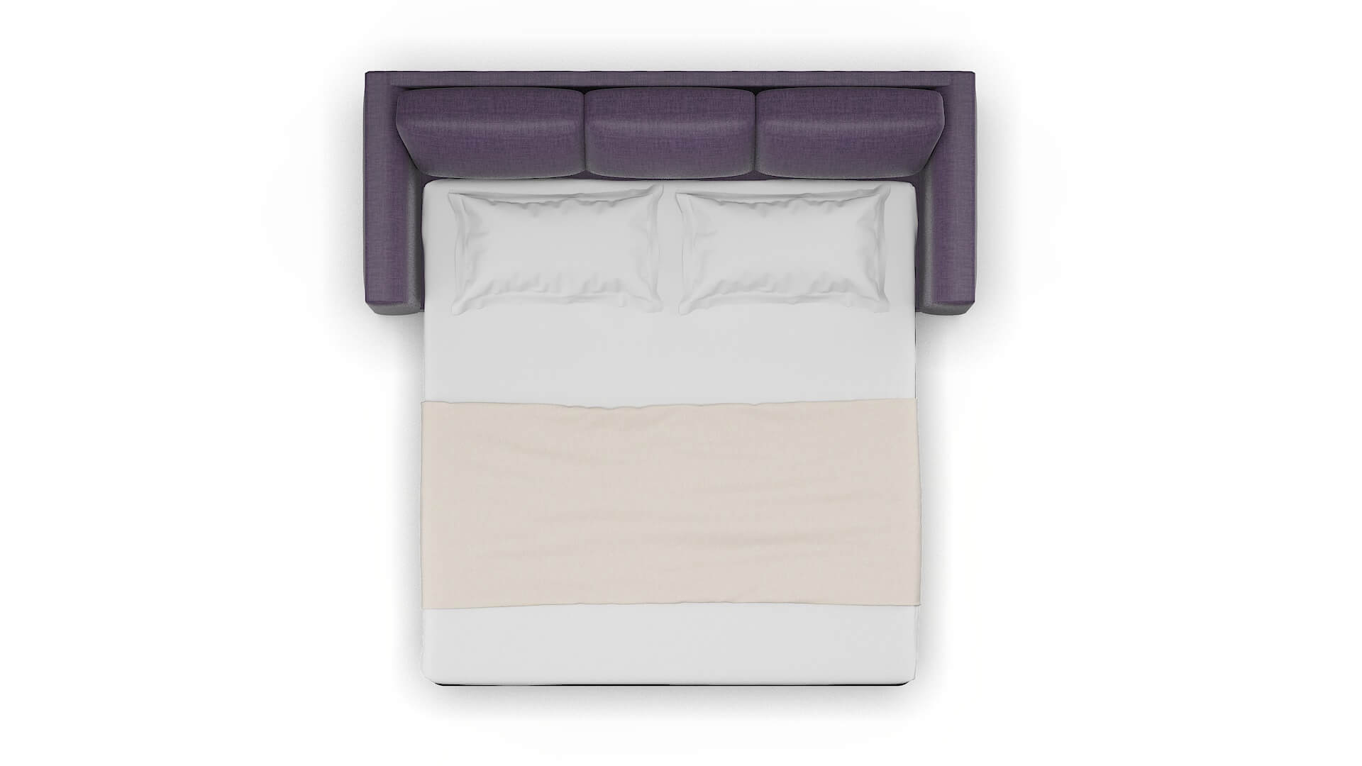 Paris Tess Blackberry Sofa Sleeper Espresso legs 3